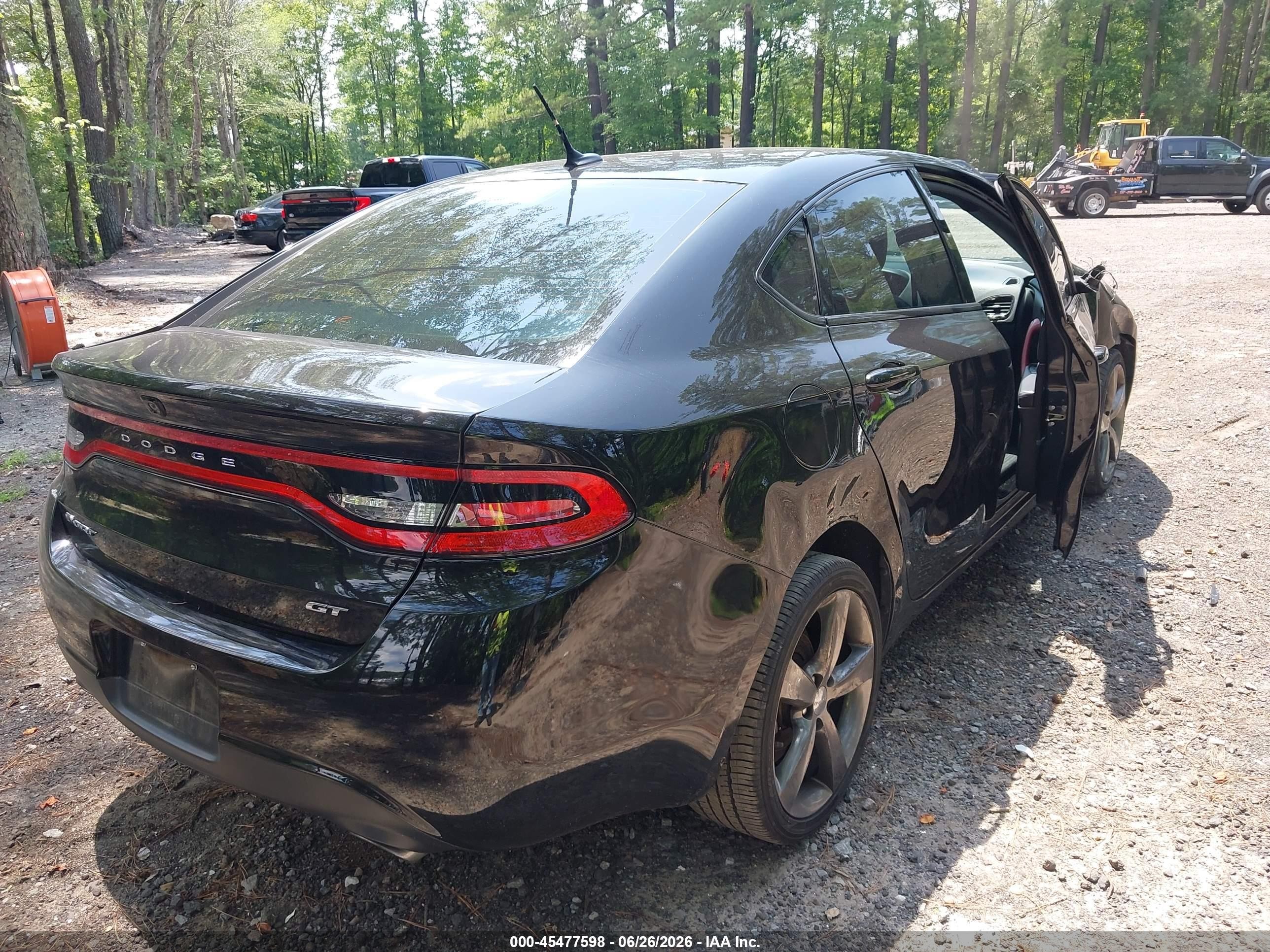 2014 Dodge Dart Gt Black vin: 1C3CDFEBXED876660