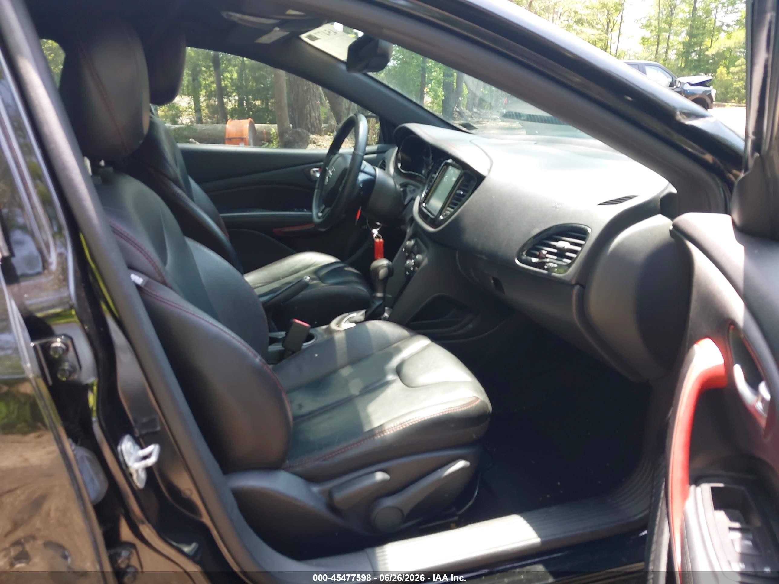2014 Dodge Dart Gt Black vin: 1C3CDFEBXED876660