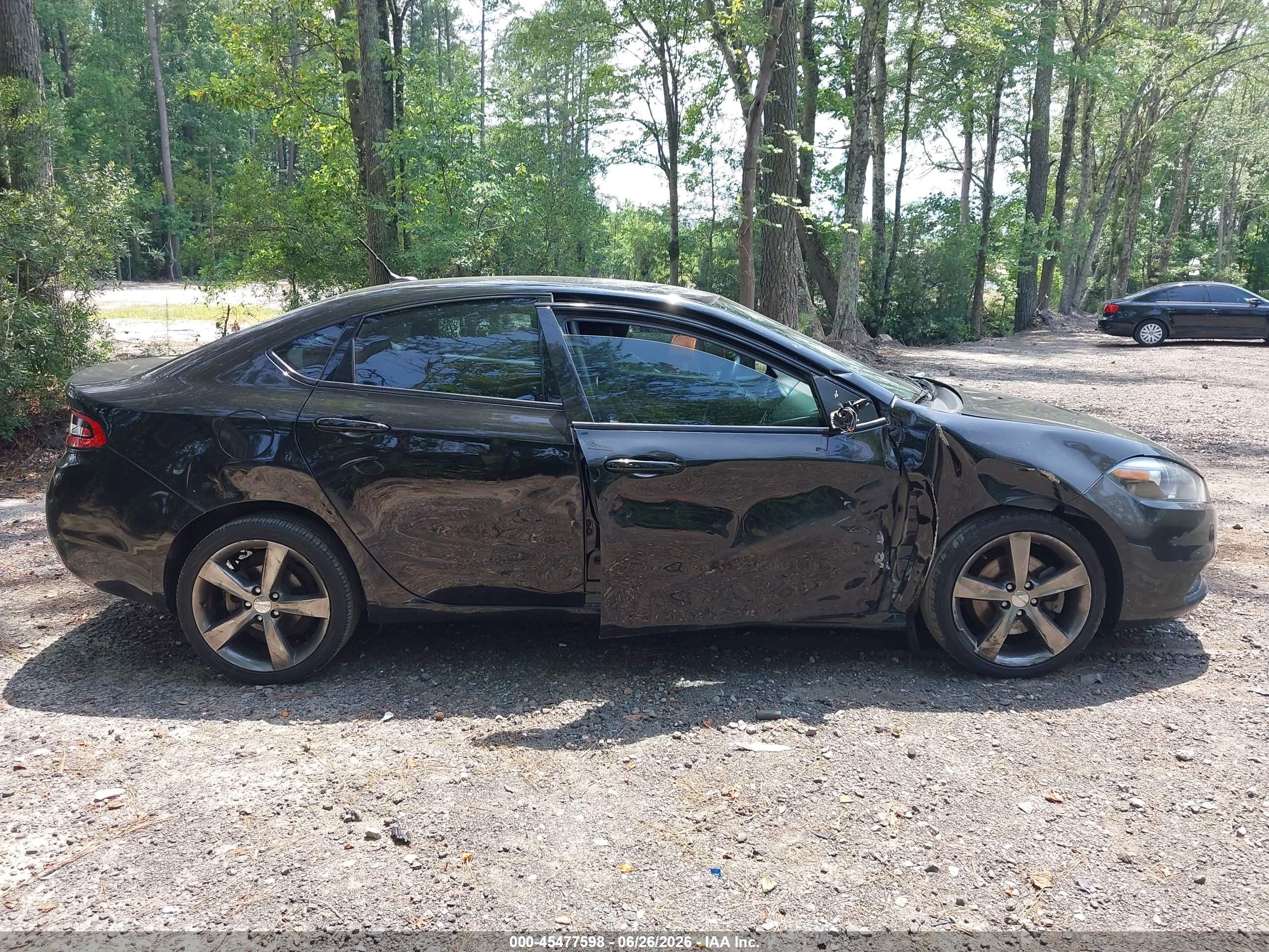 2014 Dodge Dart Gt Black vin: 1C3CDFEBXED876660