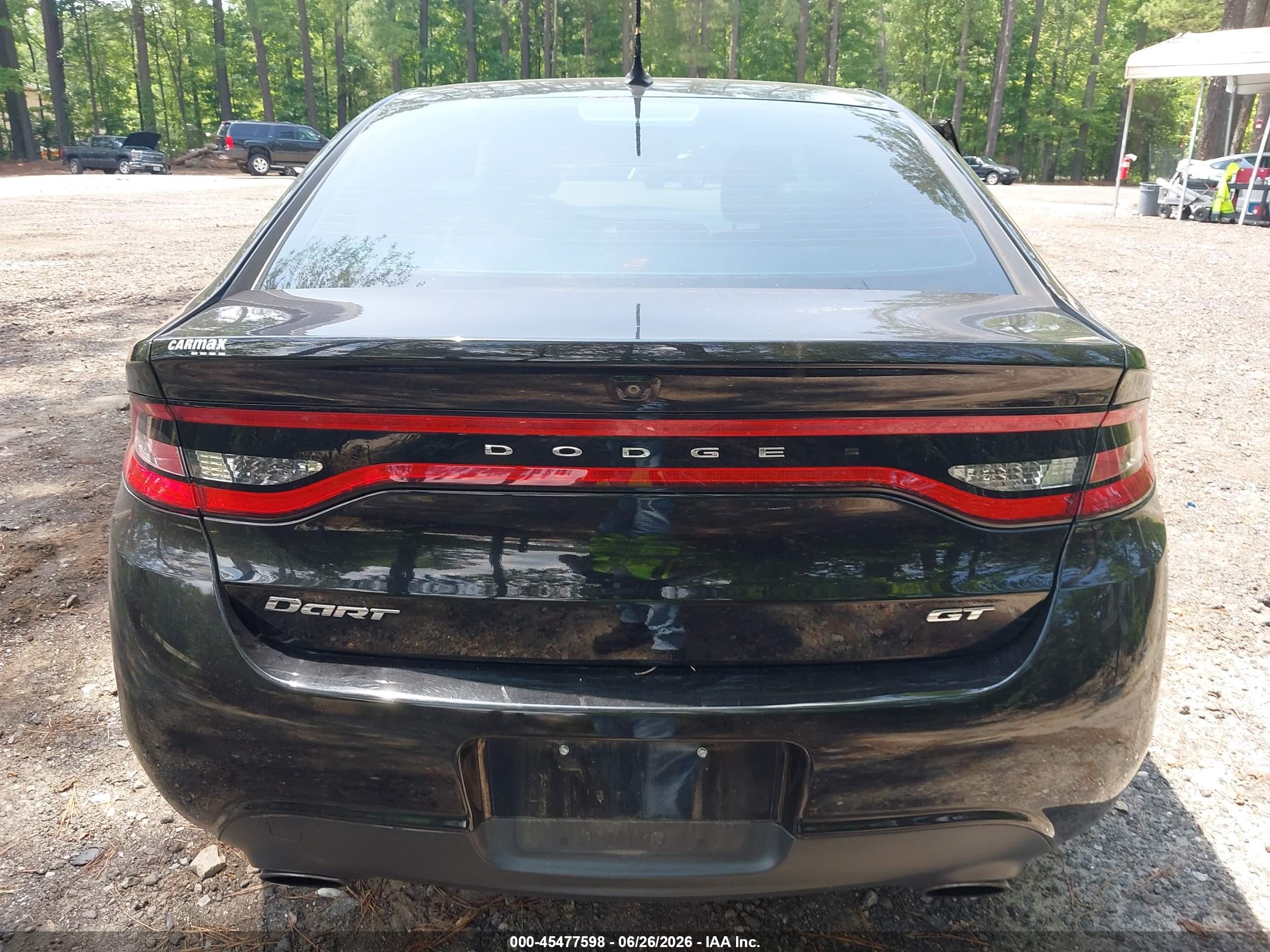 2014 Dodge Dart Gt Black vin: 1C3CDFEBXED876660