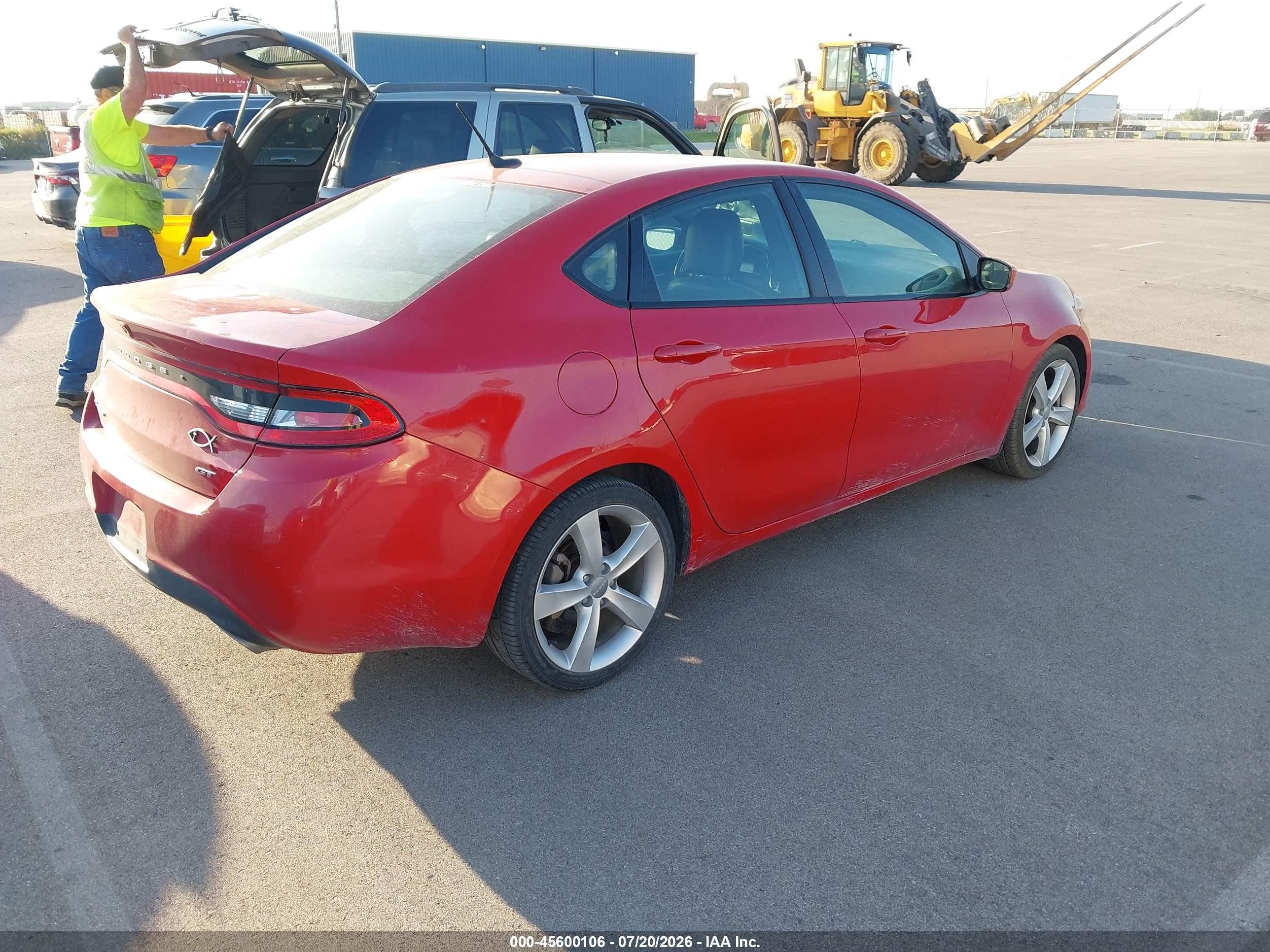 2014 Dodge Dart Gt Red vin: 1C3CDFEBXED926392