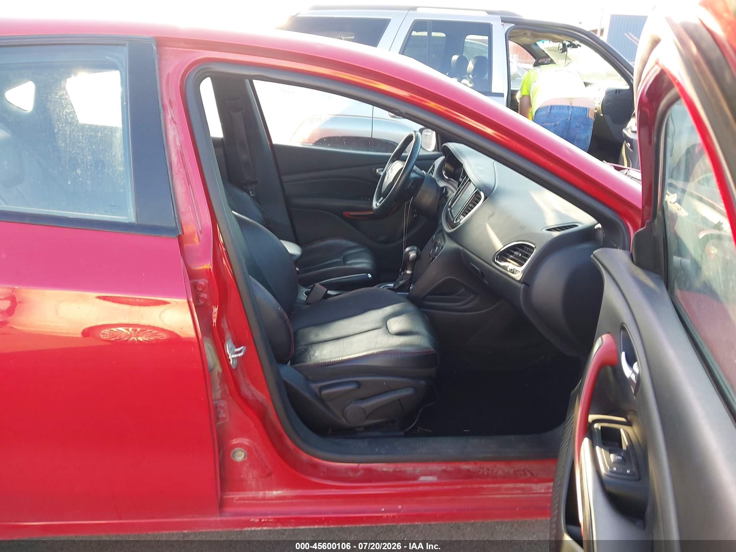 2014 Dodge Dart Gt Red vin: 1C3CDFEBXED926392
