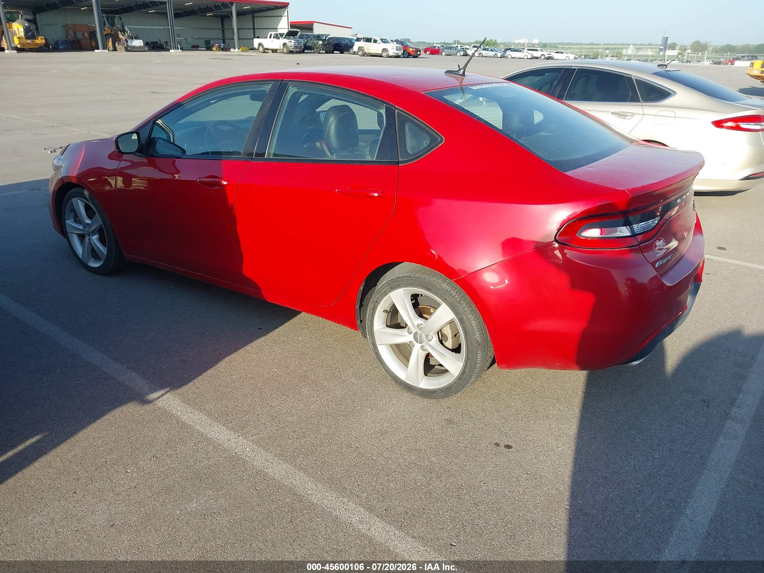 2014 Dodge Dart Gt Red vin: 1C3CDFEBXED926392