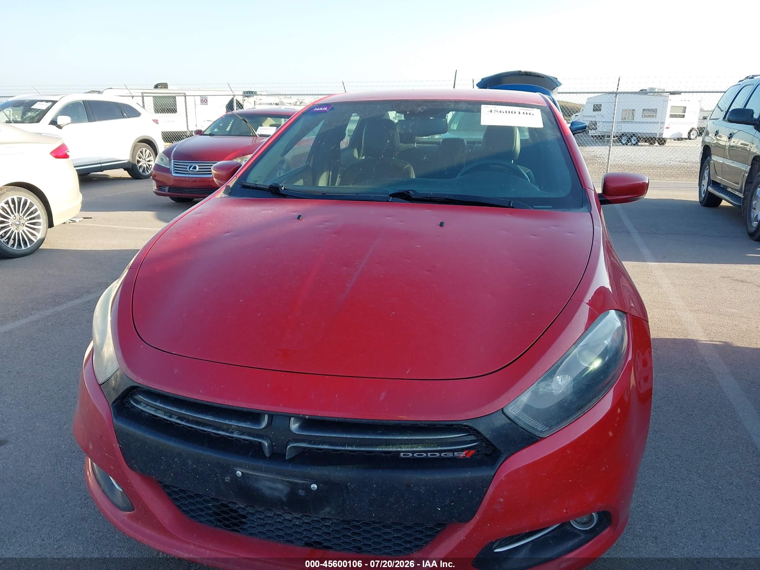 2014 Dodge Dart Gt Red vin: 1C3CDFEBXED926392