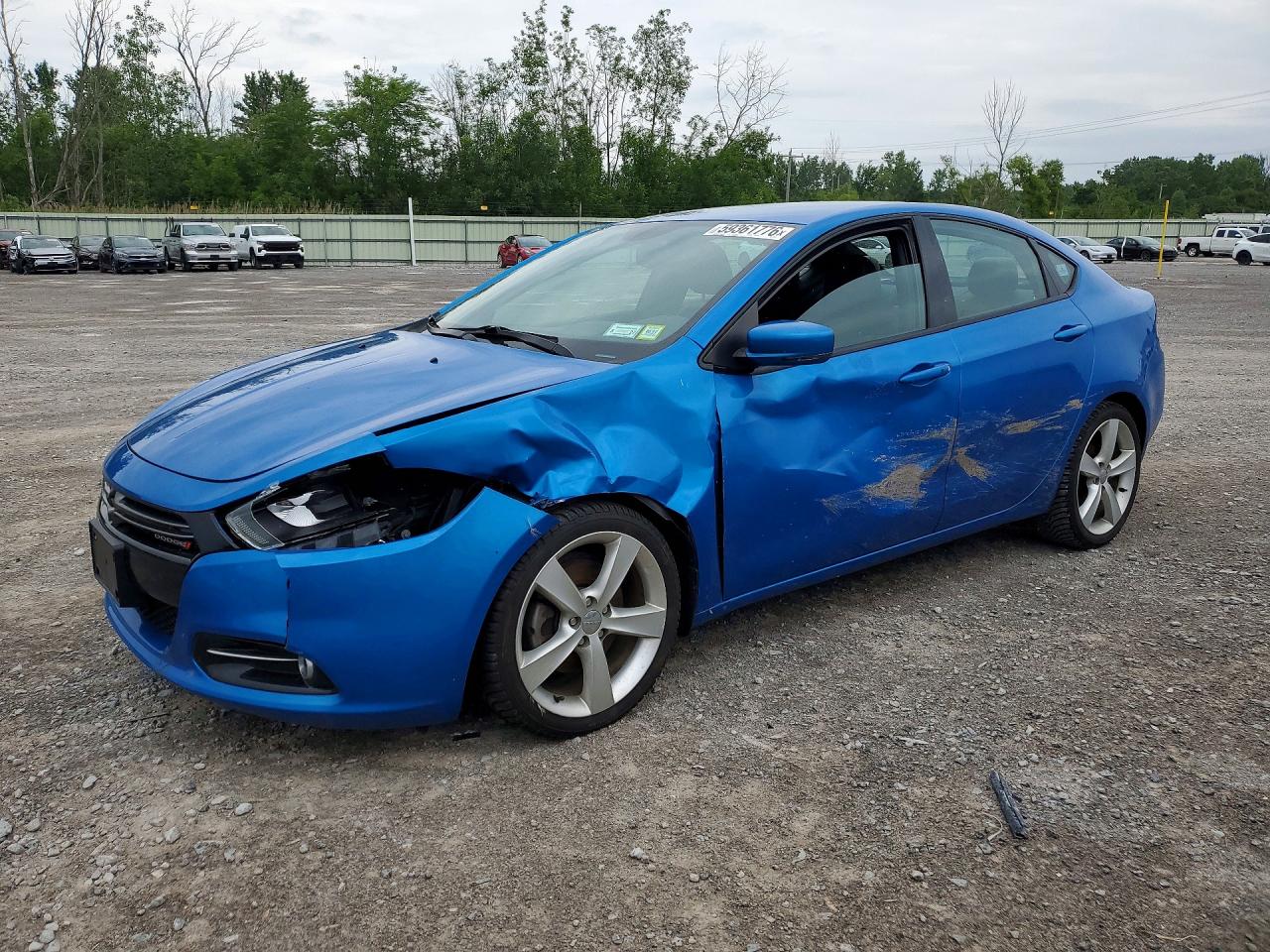 2015 Dodge Dart Gt Blue vin: 1C3CDFEBXFD276416