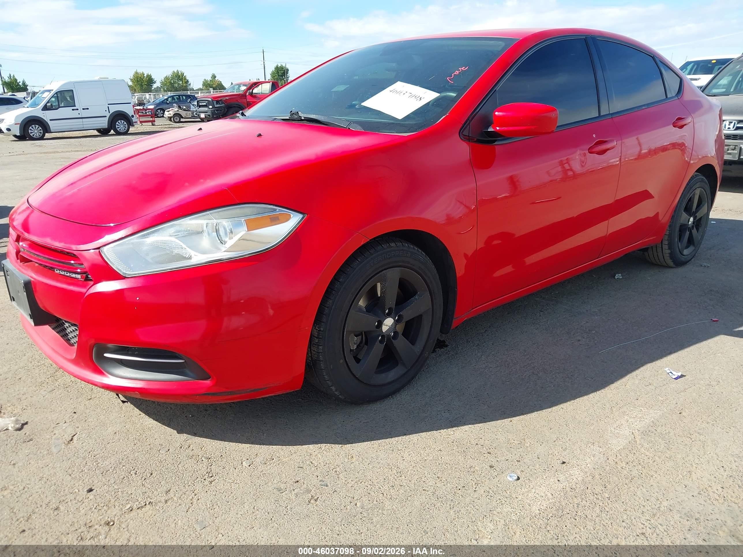 2016 Dodge Dart Sxt Sport Red vin: 1C3CDFFA4GD820352