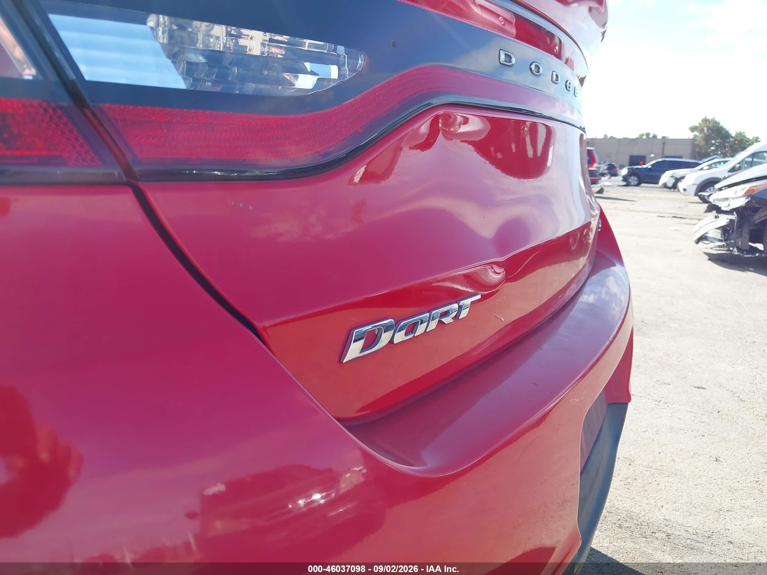 2016 Dodge Dart Sxt Sport Red vin: 1C3CDFFA4GD820352