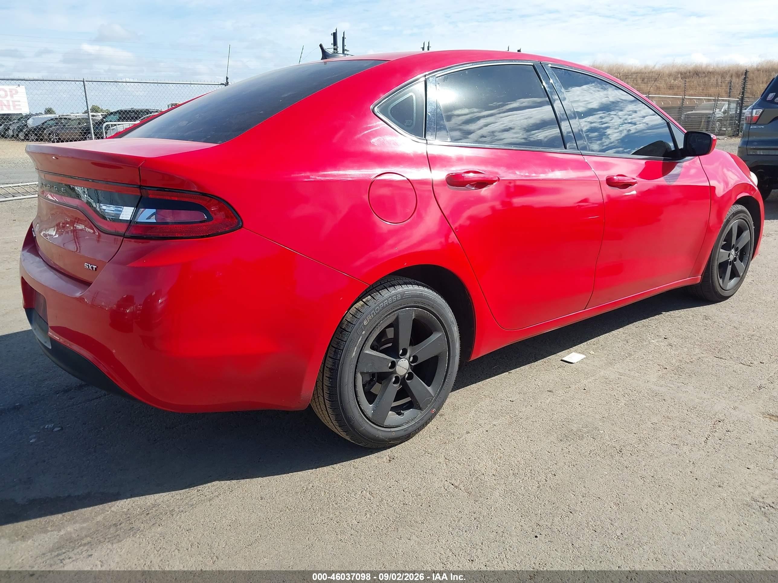 2016 Dodge Dart Sxt Sport Red vin: 1C3CDFFA4GD820352