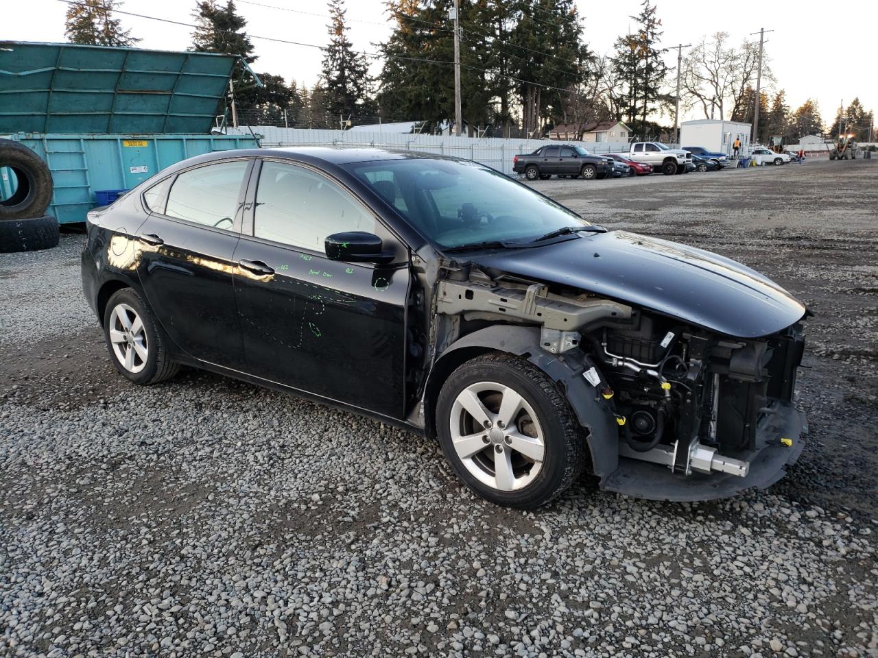 2016 Dodge Dart Sxt Sport Black vin: 1C3CDFFA4GD821940