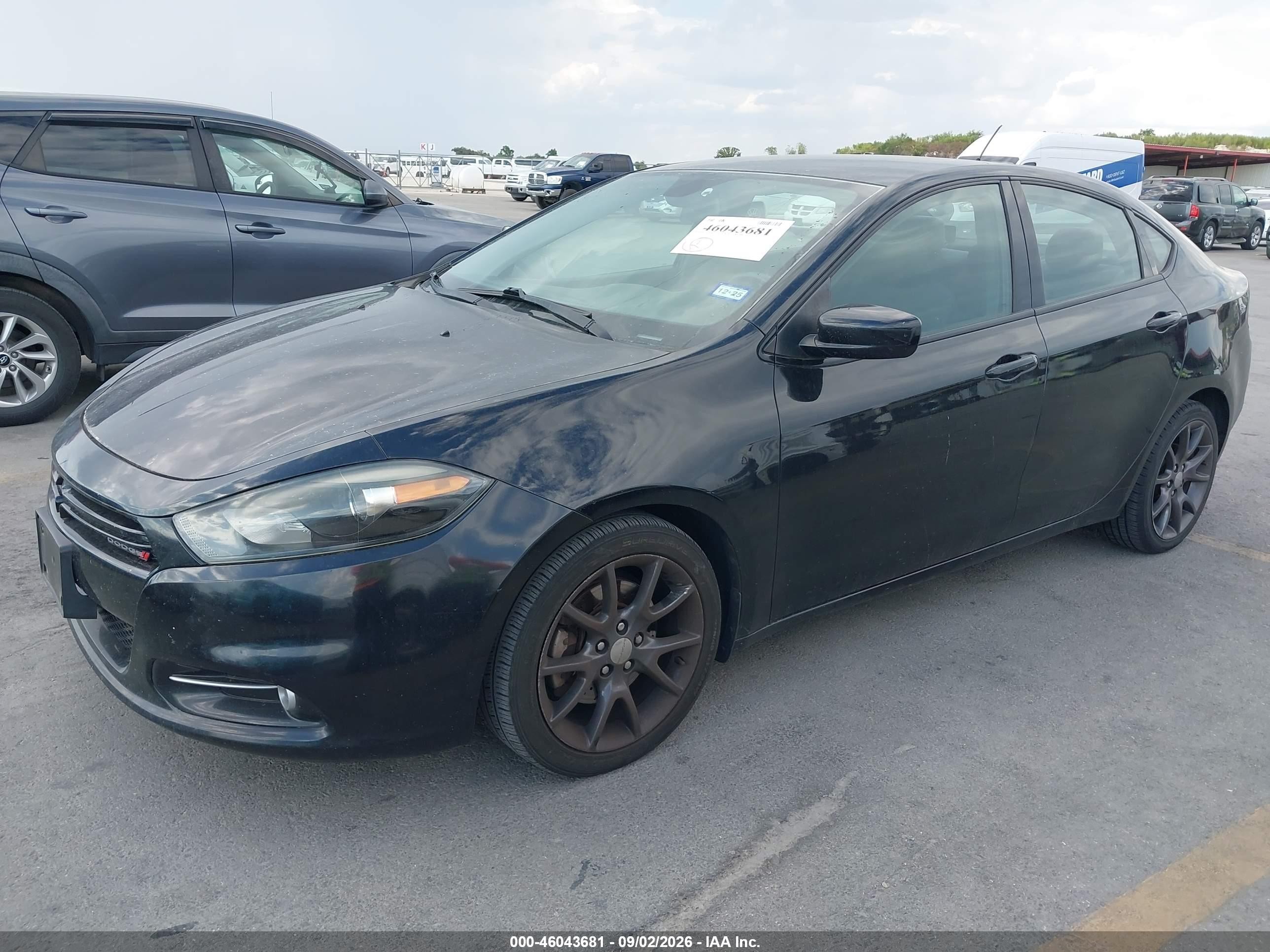 2016 Dodge Dart Sxt Sport Rallye Черный vin: 1C3CDFFAXGD823210