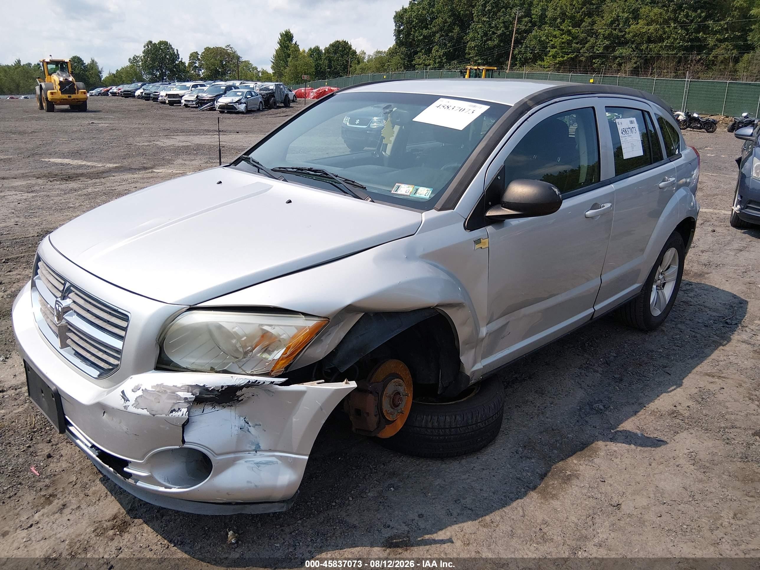 2012 Dodge Caliber Sxt Silver vin: 1C3CDWDA1CD532446