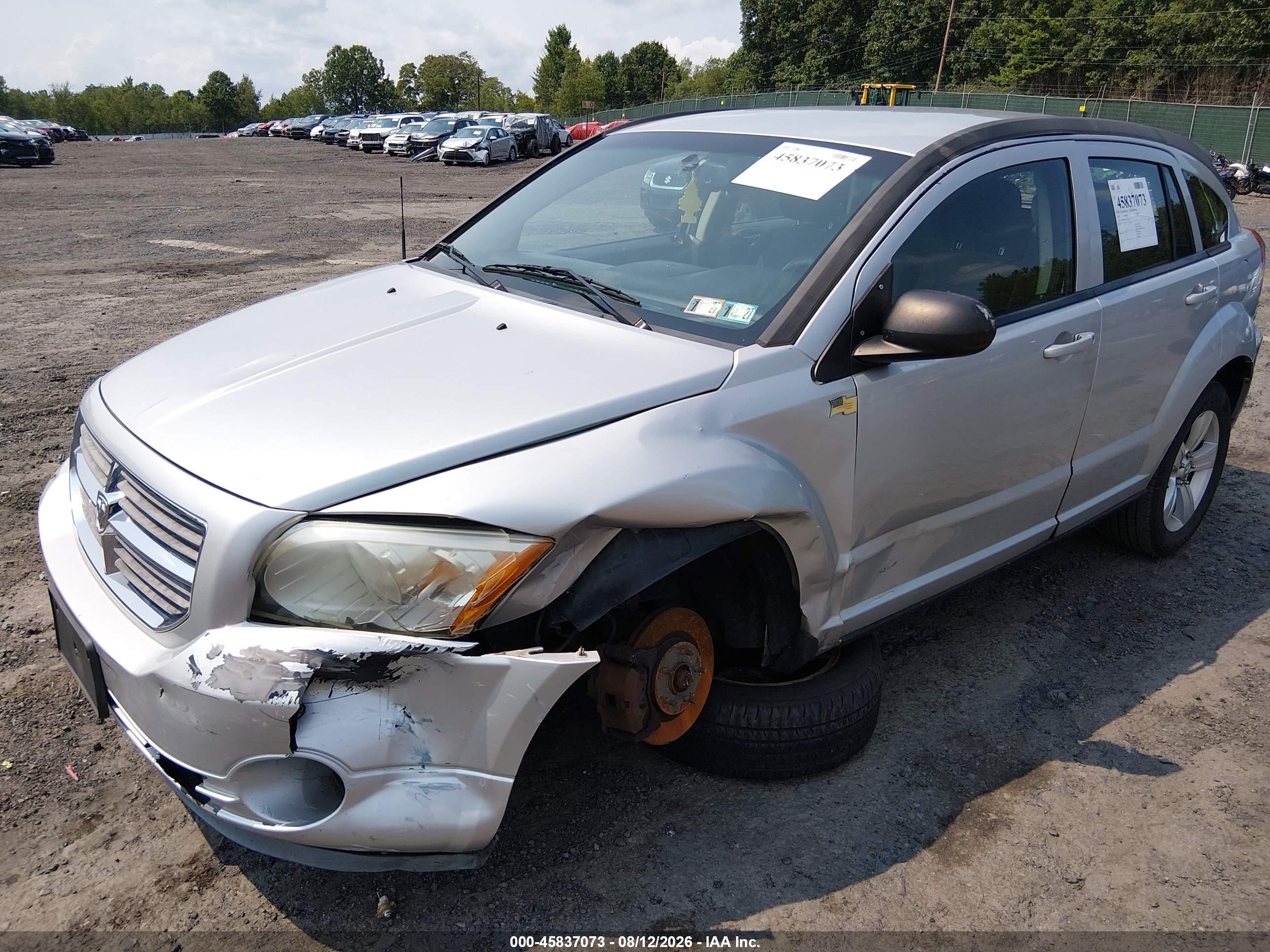 2012 Dodge Caliber Sxt Silver vin: 1C3CDWDA1CD532446