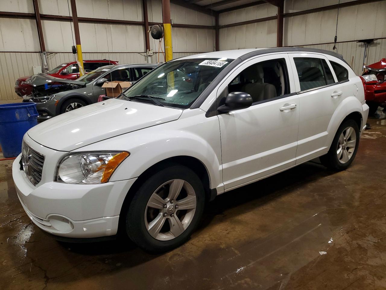 2012 Dodge Caliber Sxt White vin: 1C3CDWDA4CD507718