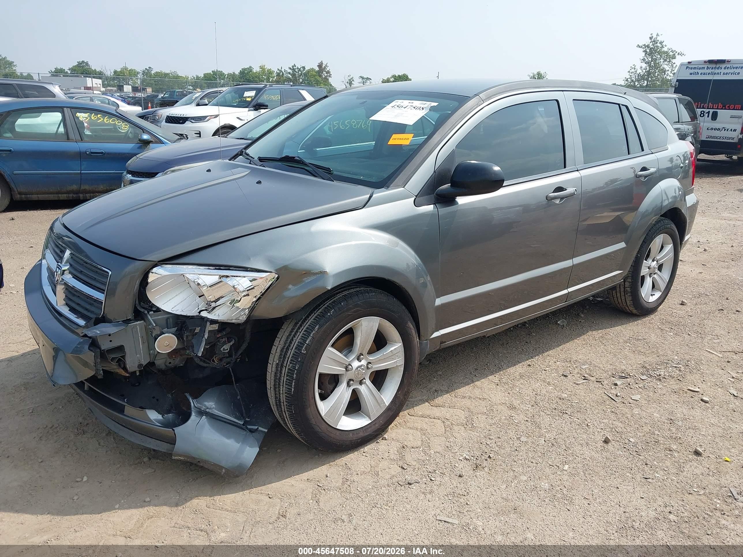 2012 Dodge Caliber Sxt Gray vin: 1C3CDWDA5CD535138
