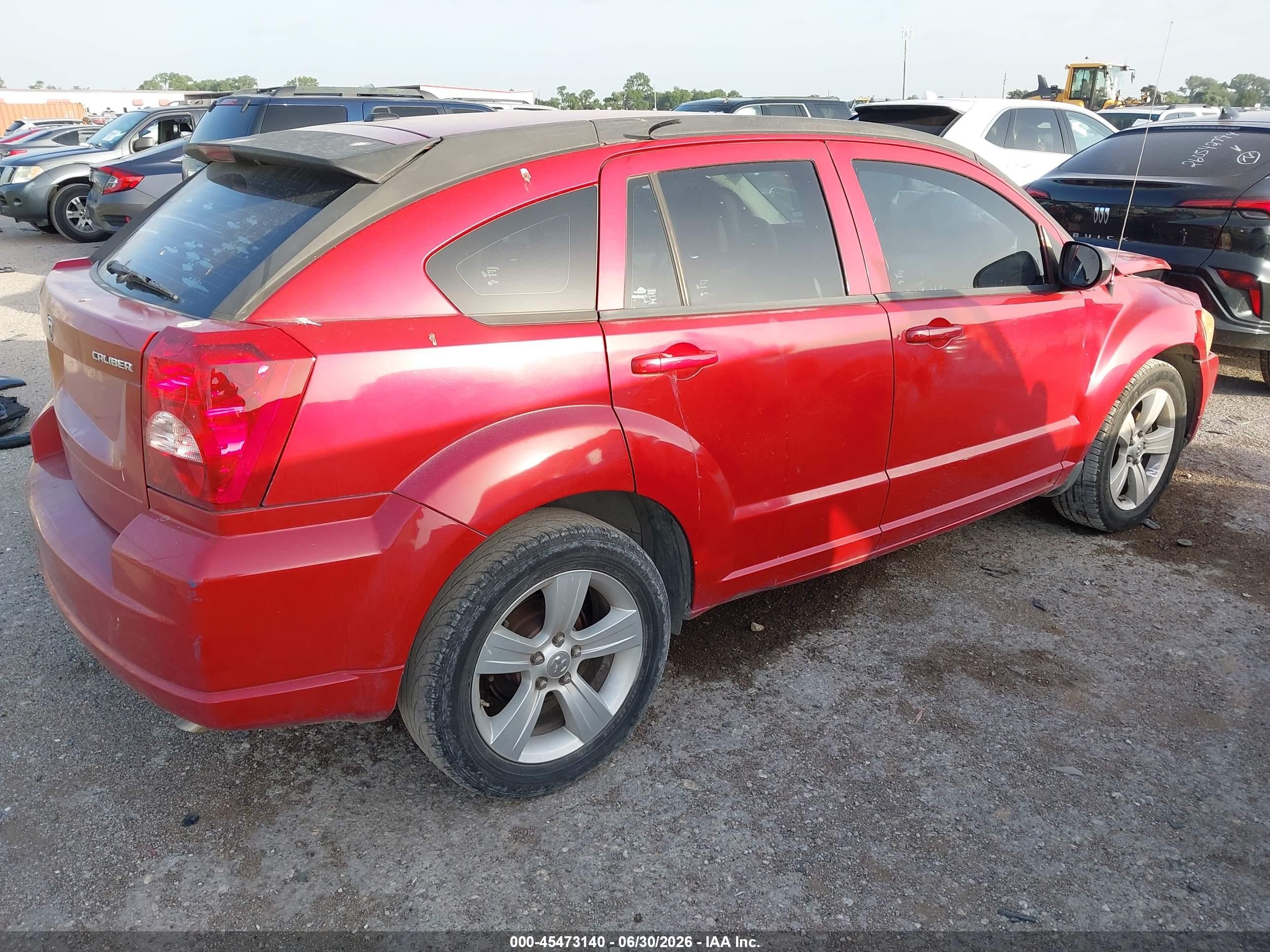 2012 Dodge Caliber Sxt Красный vin: 1C3CDWDA6CD529350