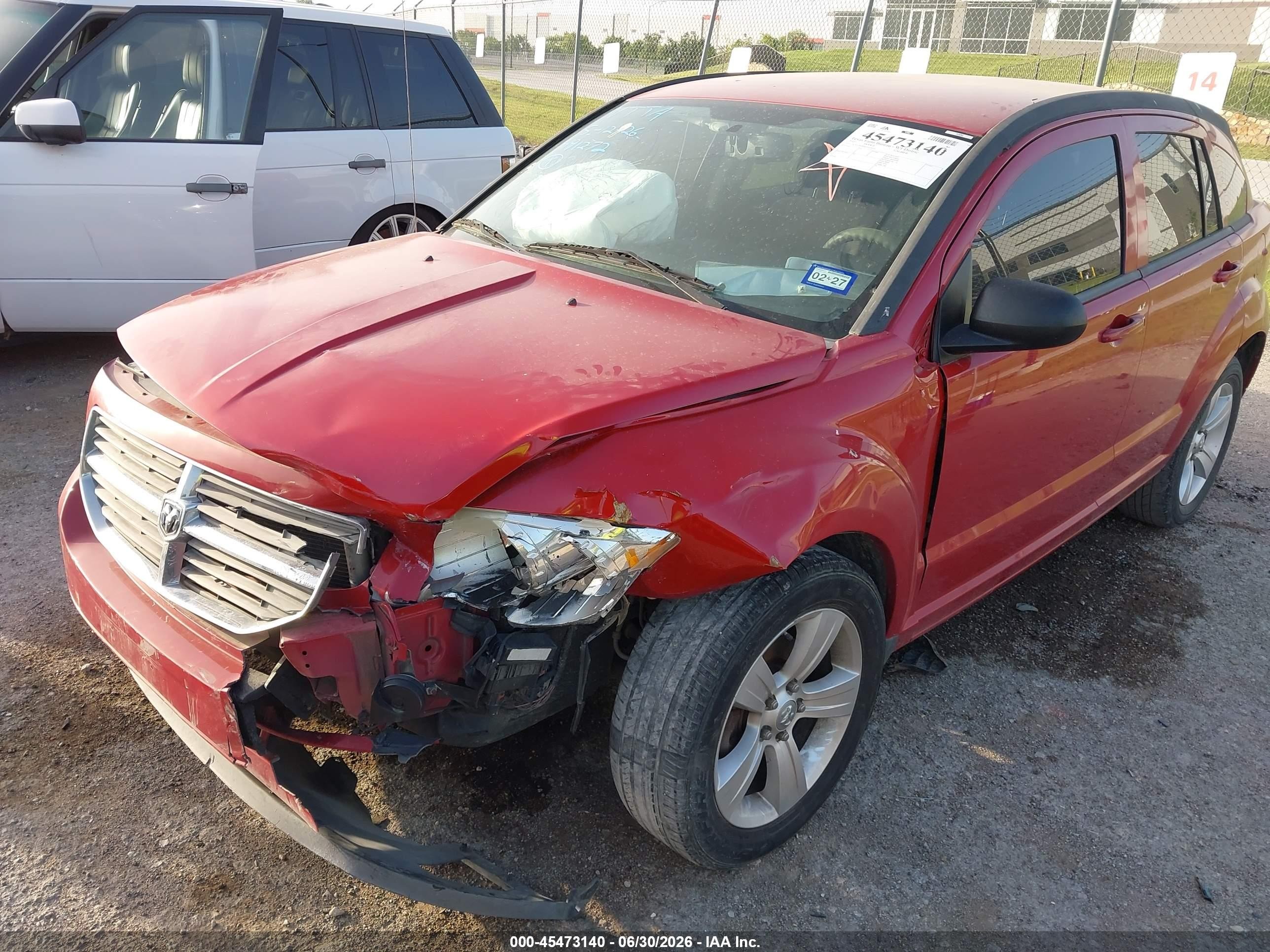2012 Dodge Caliber Sxt Красный vin: 1C3CDWDA6CD529350