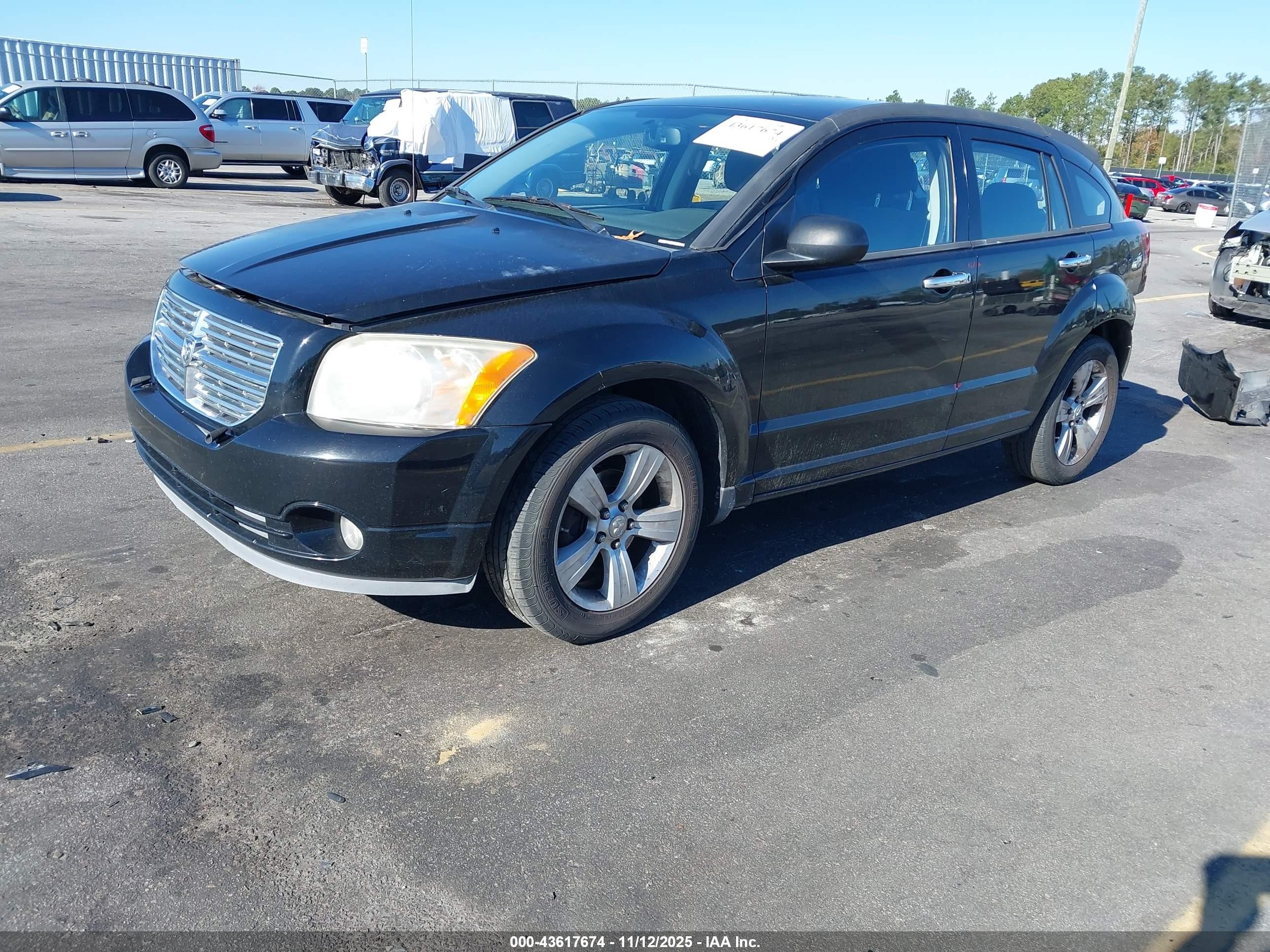 2012 Dodge Caliber Sxt Black vin: 1C3CDWDA8CD506295