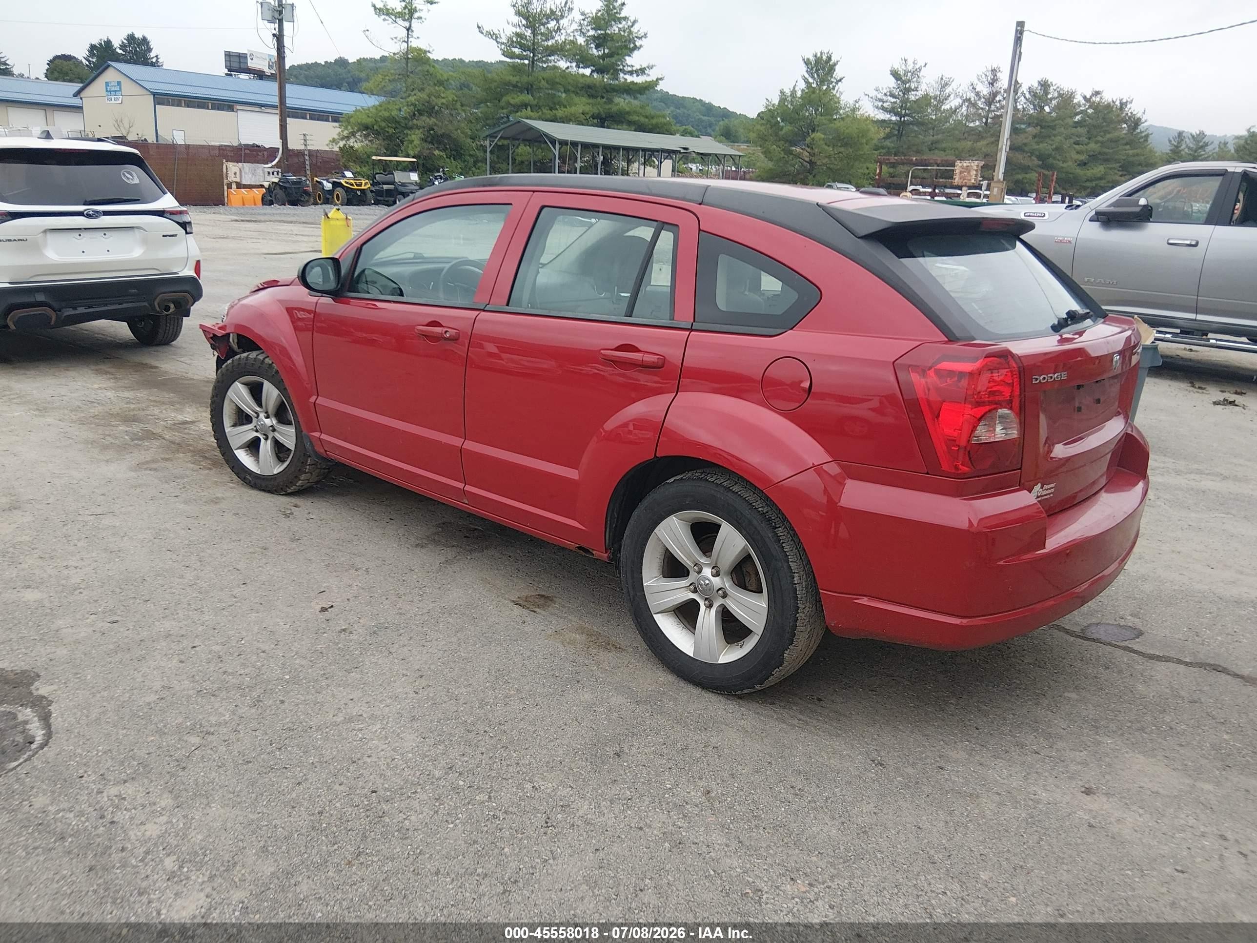 2012 Dodge Caliber Sxt Red vin: 1C3CDWDA9CD535210