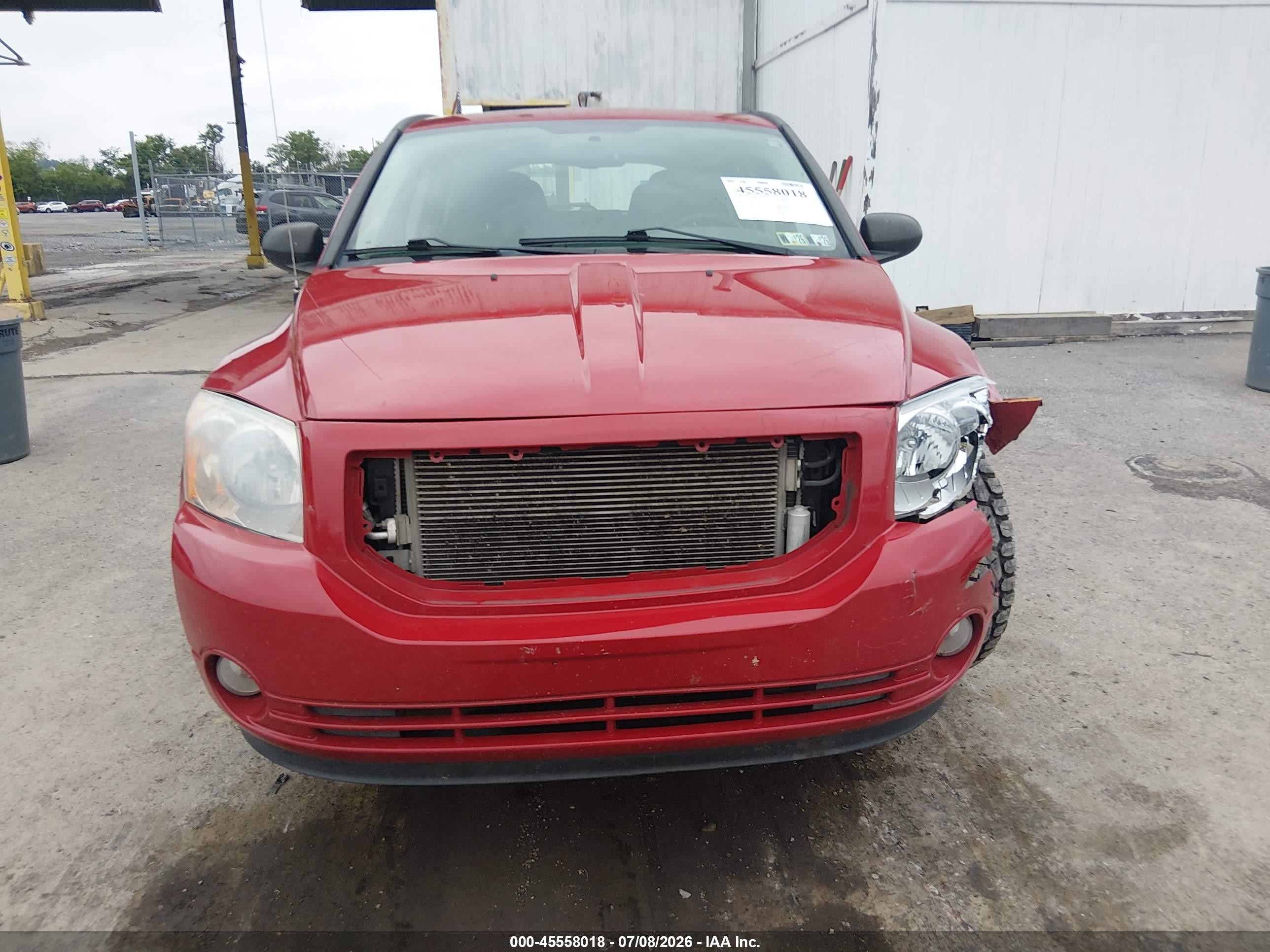 2012 Dodge Caliber Sxt Red vin: 1C3CDWDA9CD535210