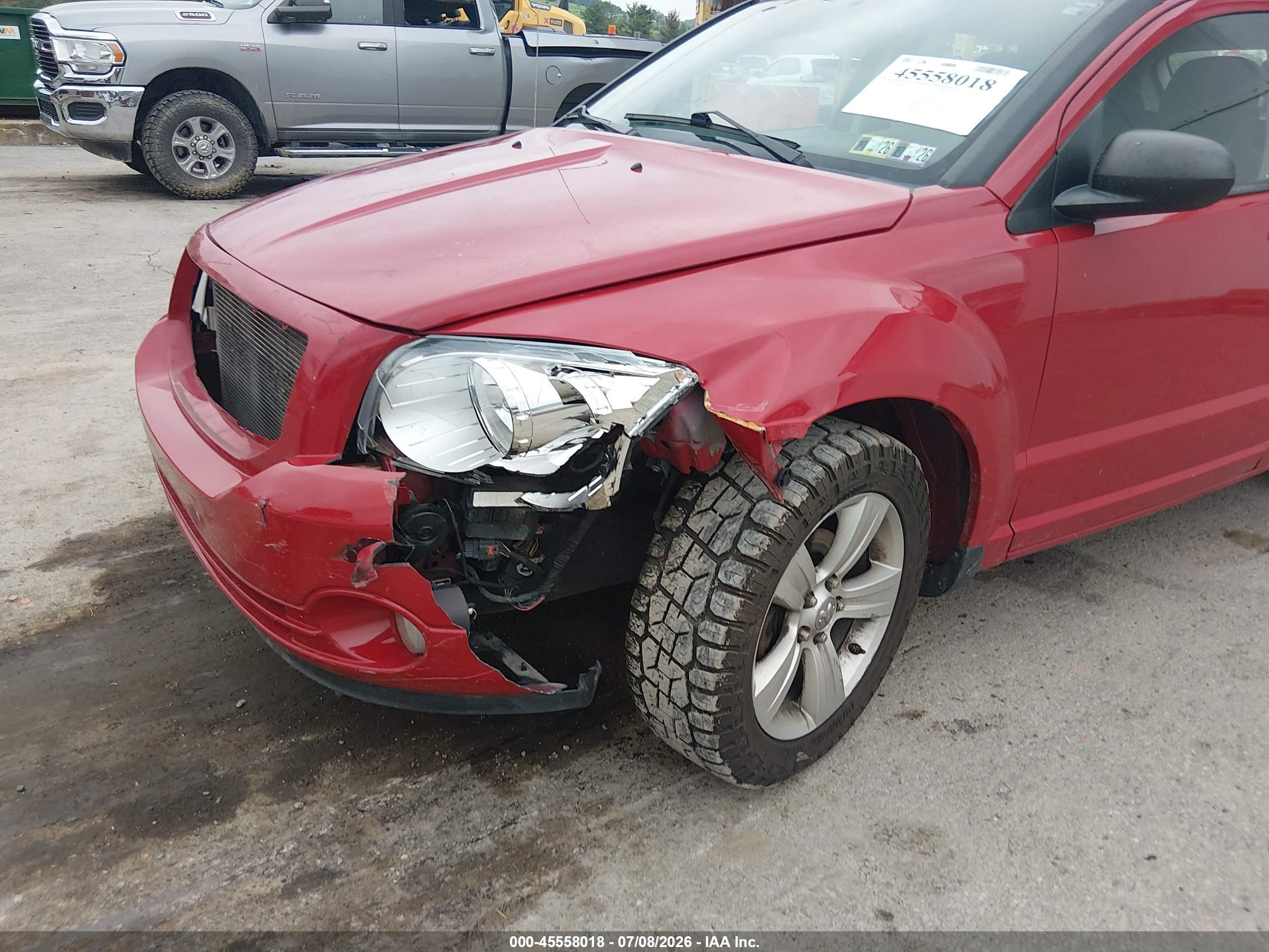 2012 Dodge Caliber Sxt Red vin: 1C3CDWDA9CD535210