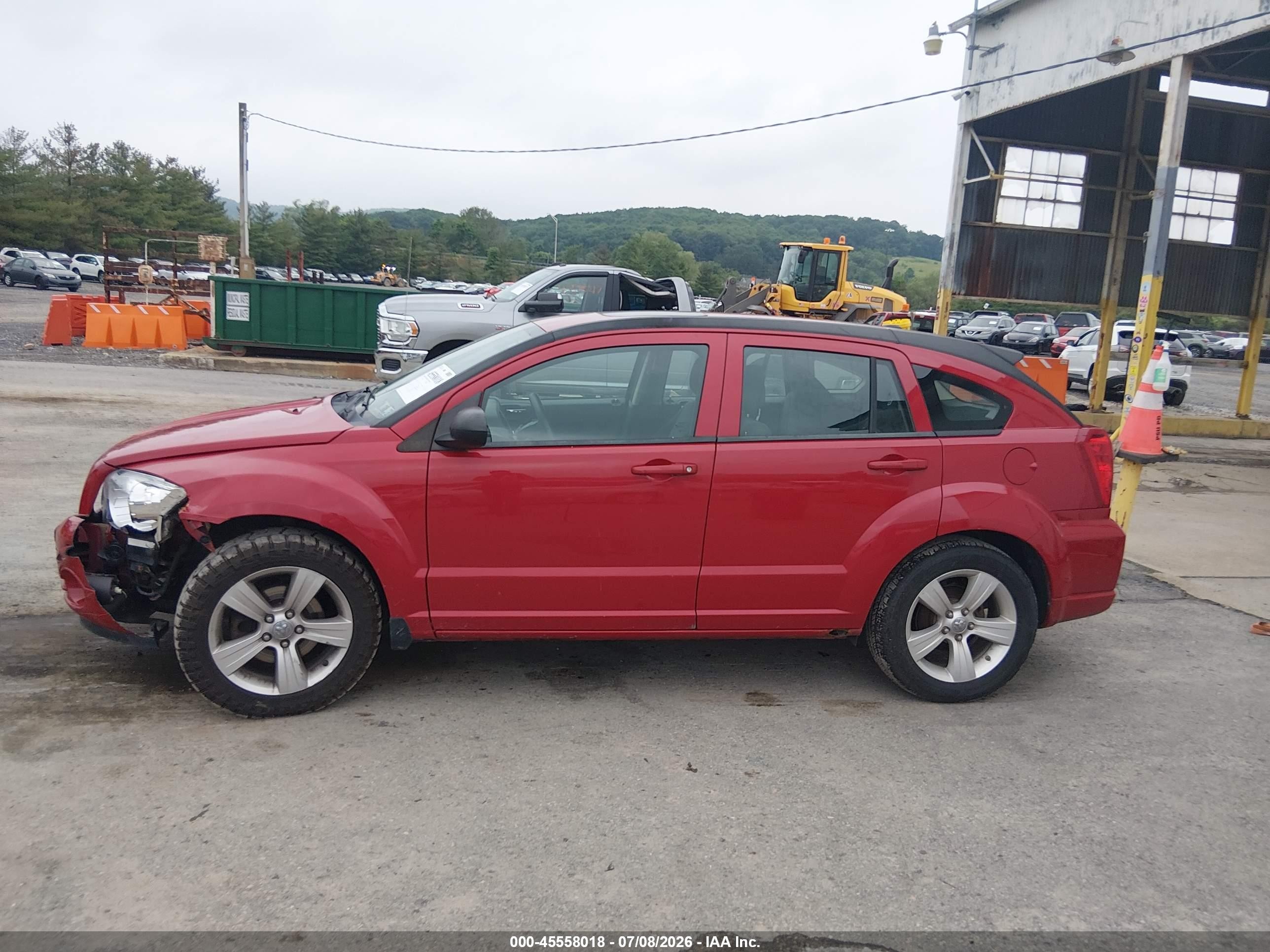 2012 Dodge Caliber Sxt Red vin: 1C3CDWDA9CD535210