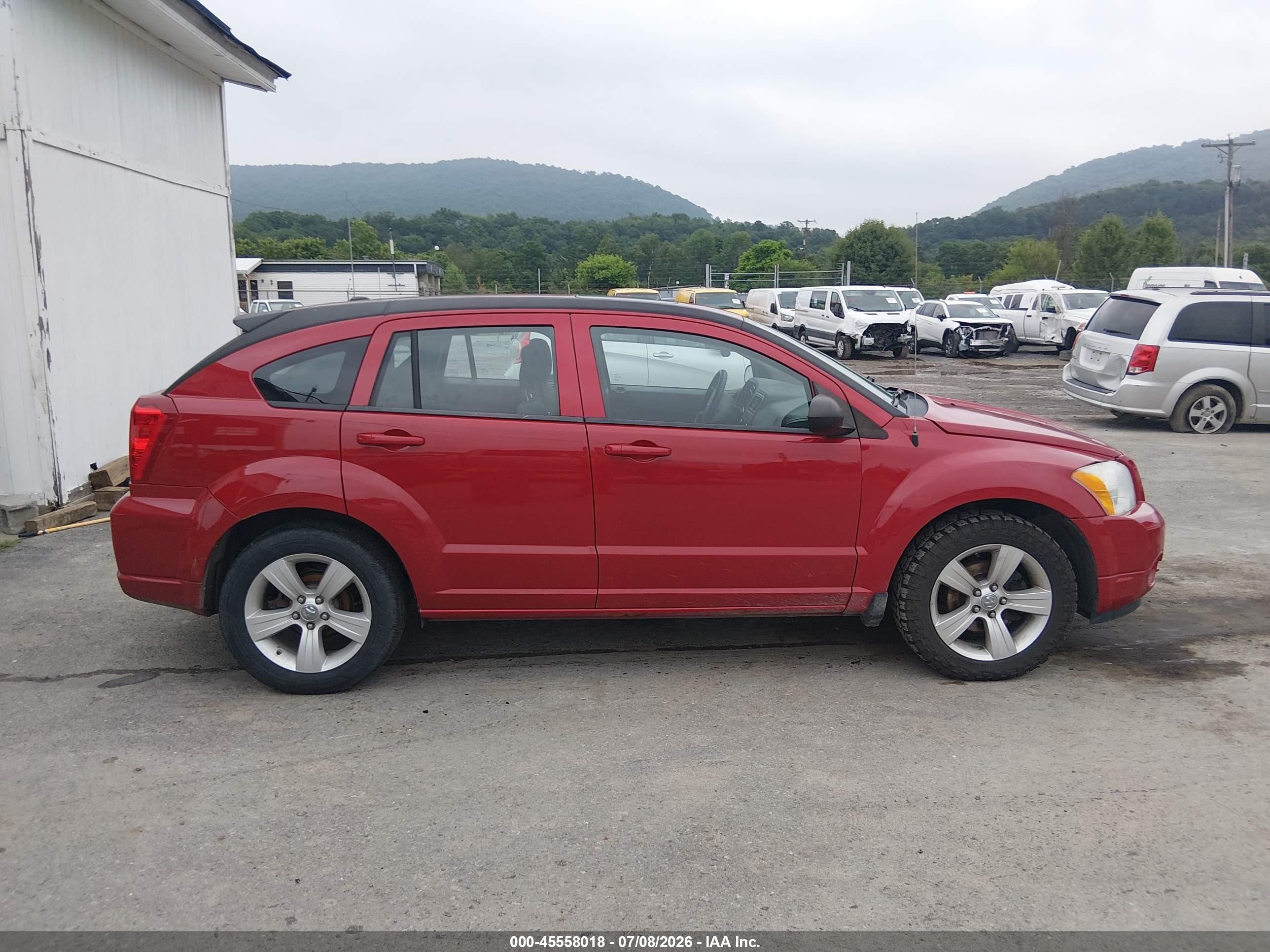 2012 Dodge Caliber Sxt Red vin: 1C3CDWDA9CD535210
