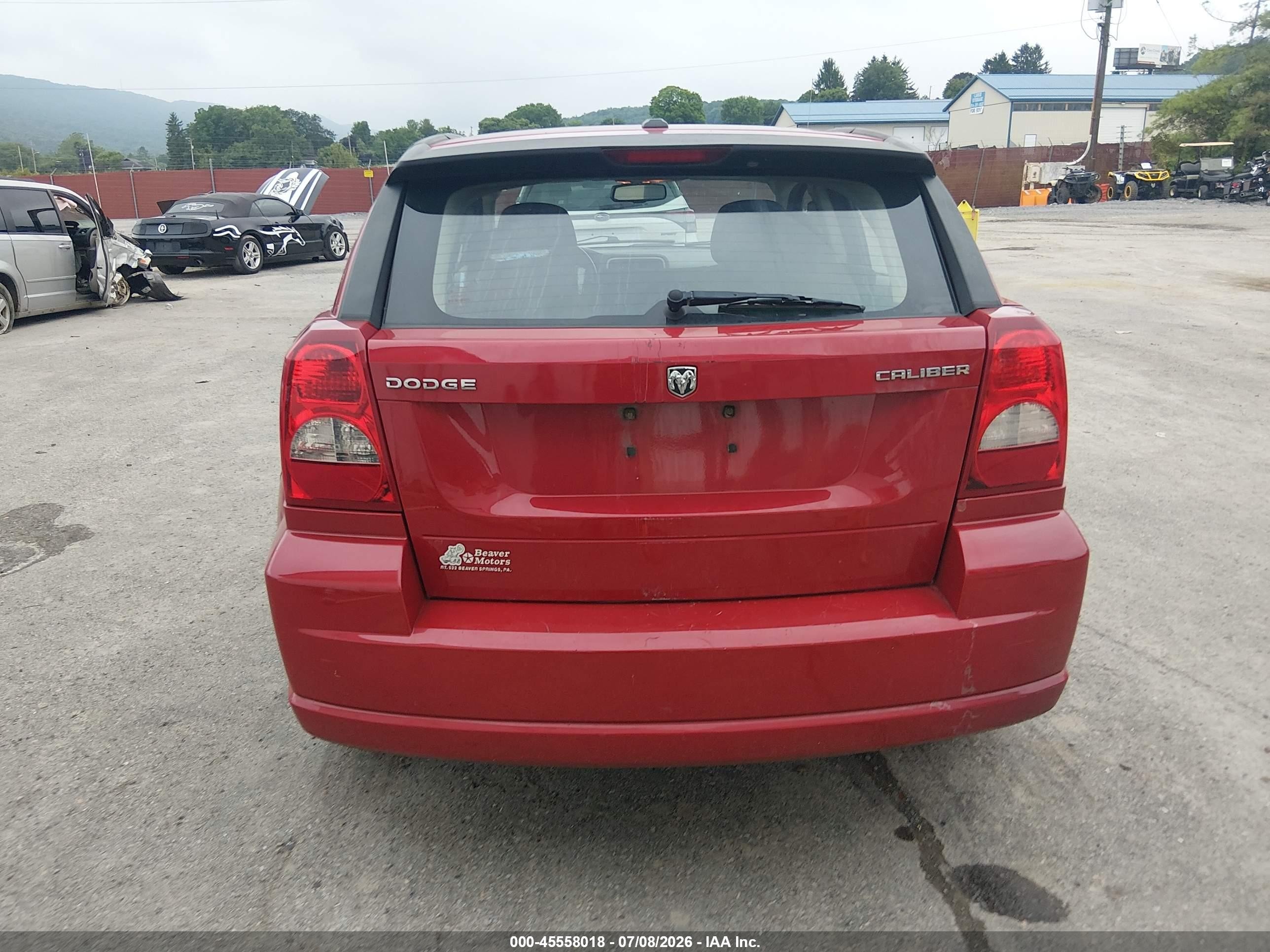 2012 Dodge Caliber Sxt Red vin: 1C3CDWDA9CD535210