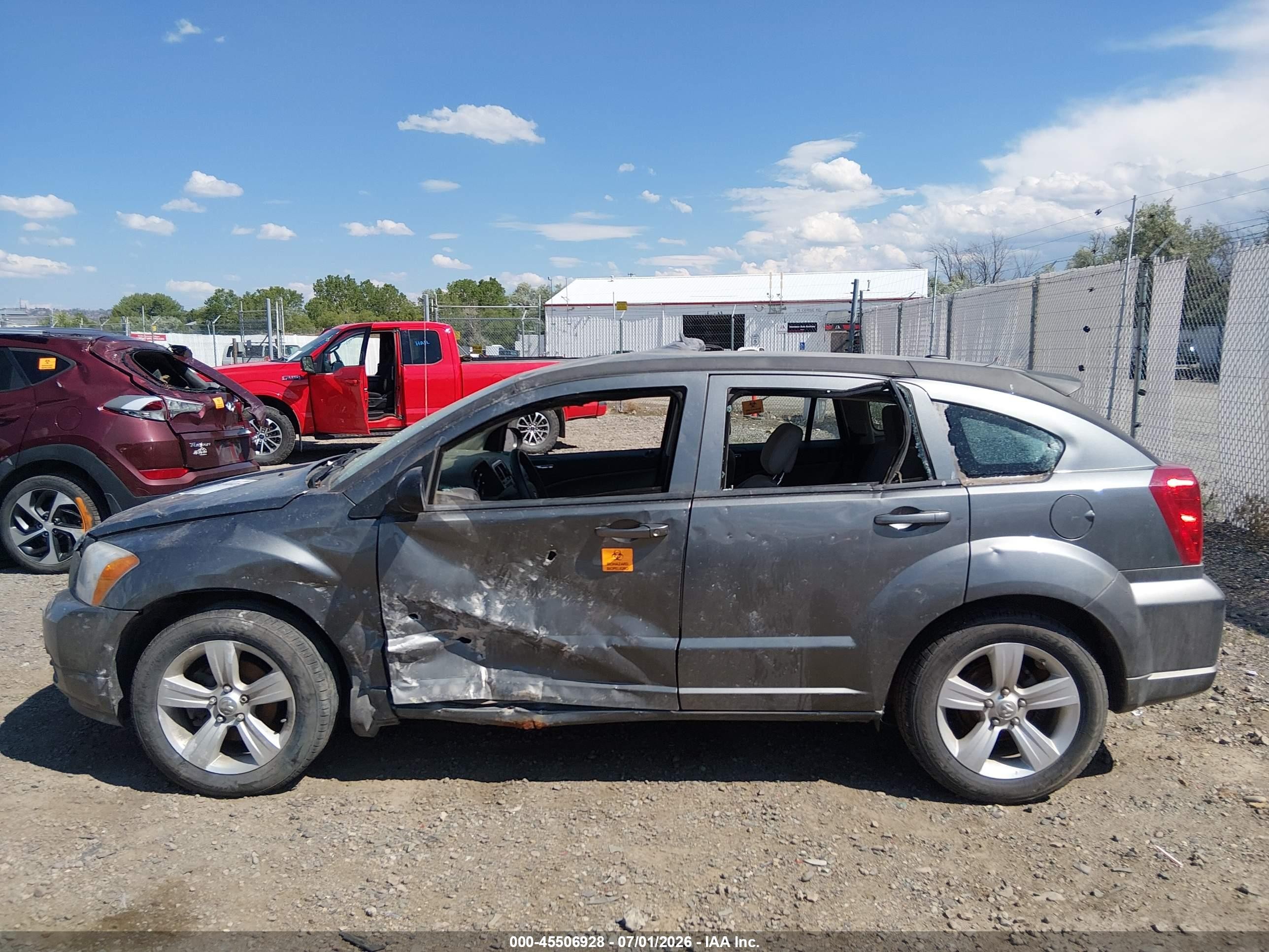 2012 Dodge Caliber Sxt Gray vin: 1C3CDWDA9CD536745