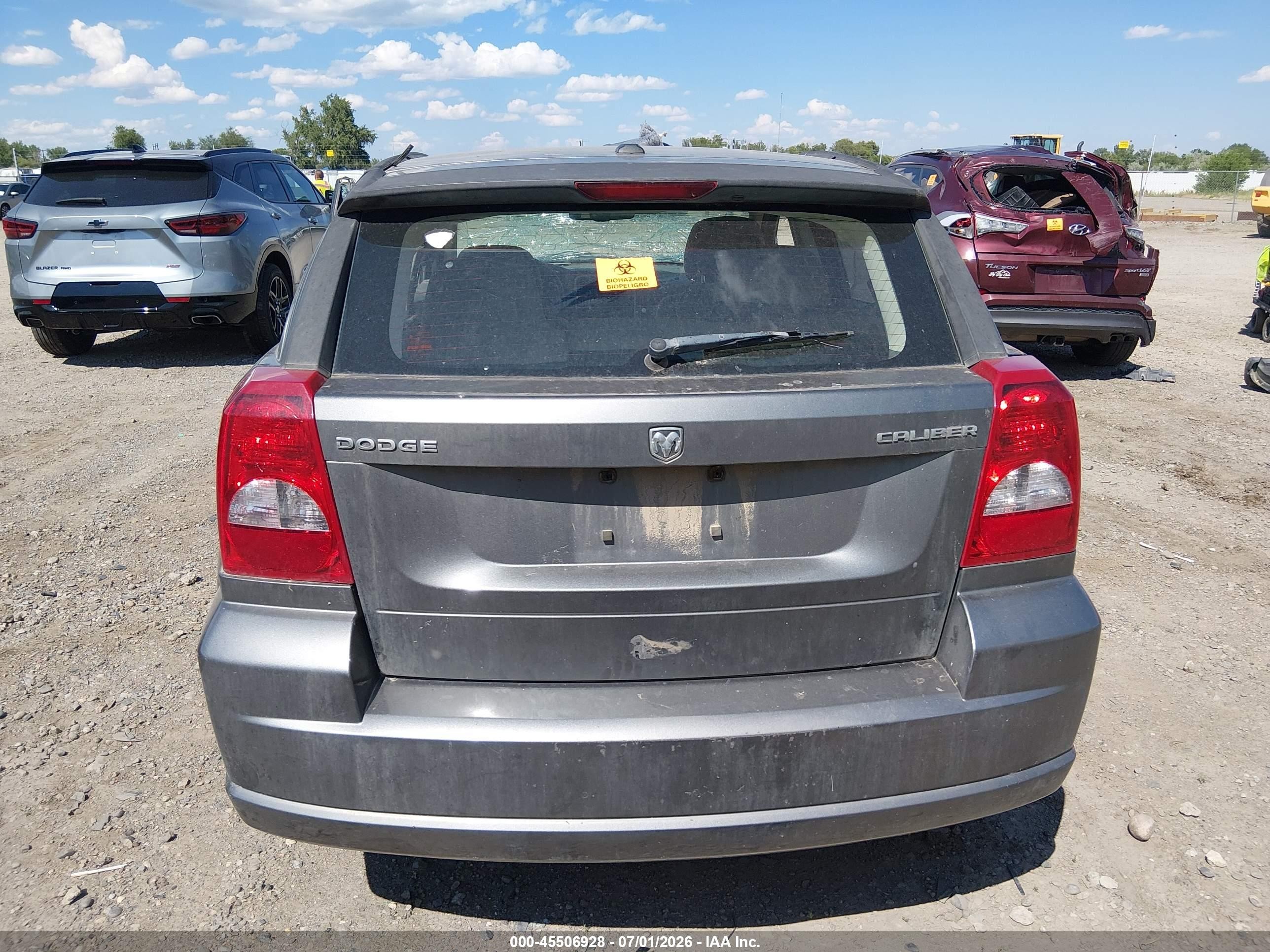 2012 Dodge Caliber Sxt Gray vin: 1C3CDWDA9CD536745