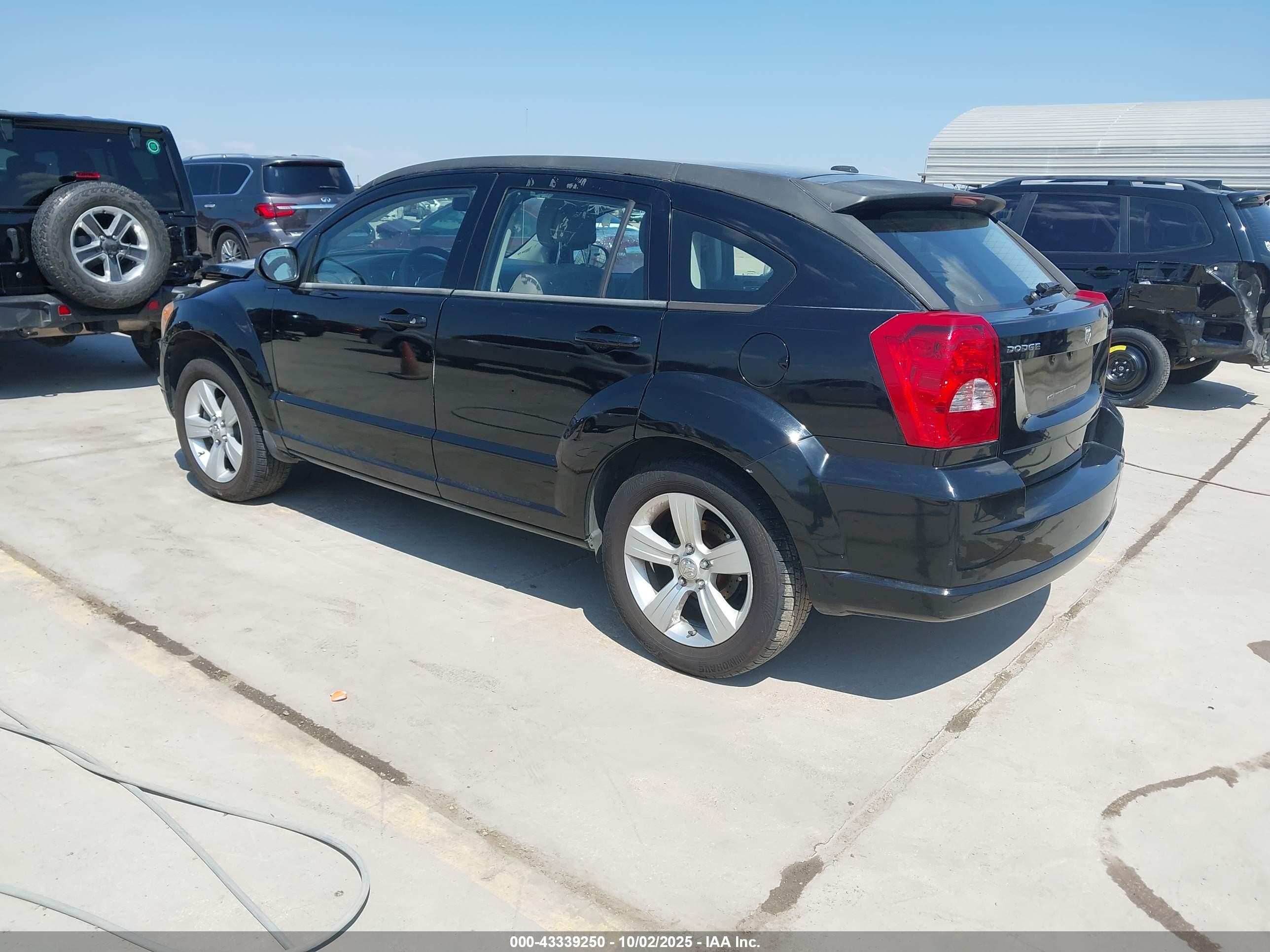 2012 Dodge Caliber Sxt Black vin: 1C3CDWDAXCD529710