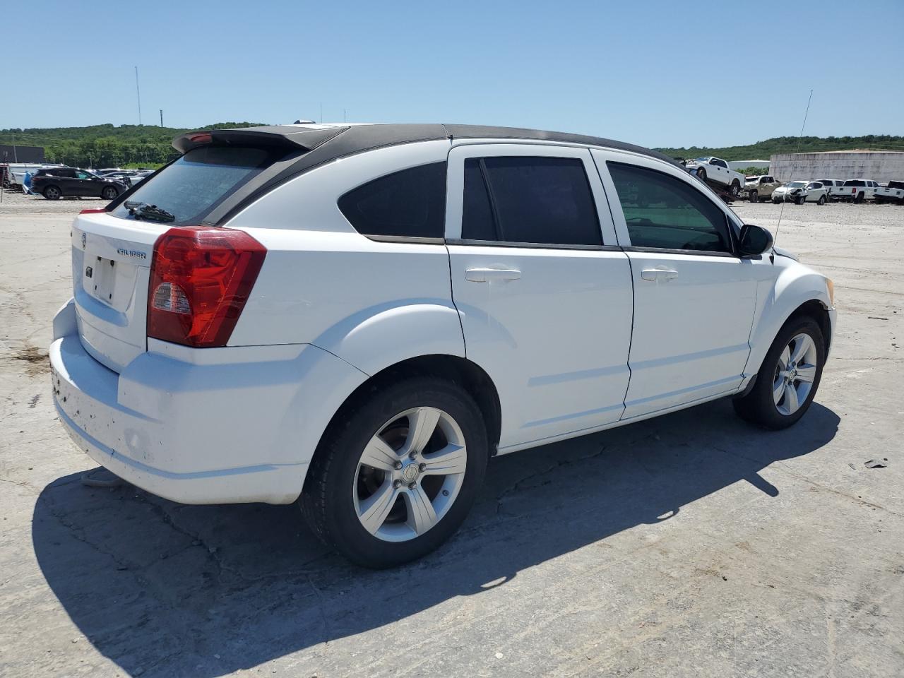 2012 Dodge Caliber Sxt White vin: 1C3CDWDAXCD535541