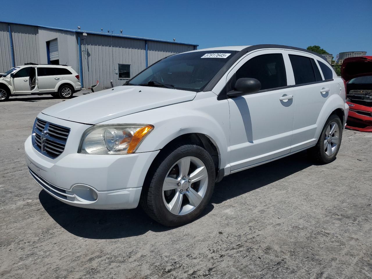 2012 Dodge Caliber Sxt White vin: 1C3CDWDAXCD535541