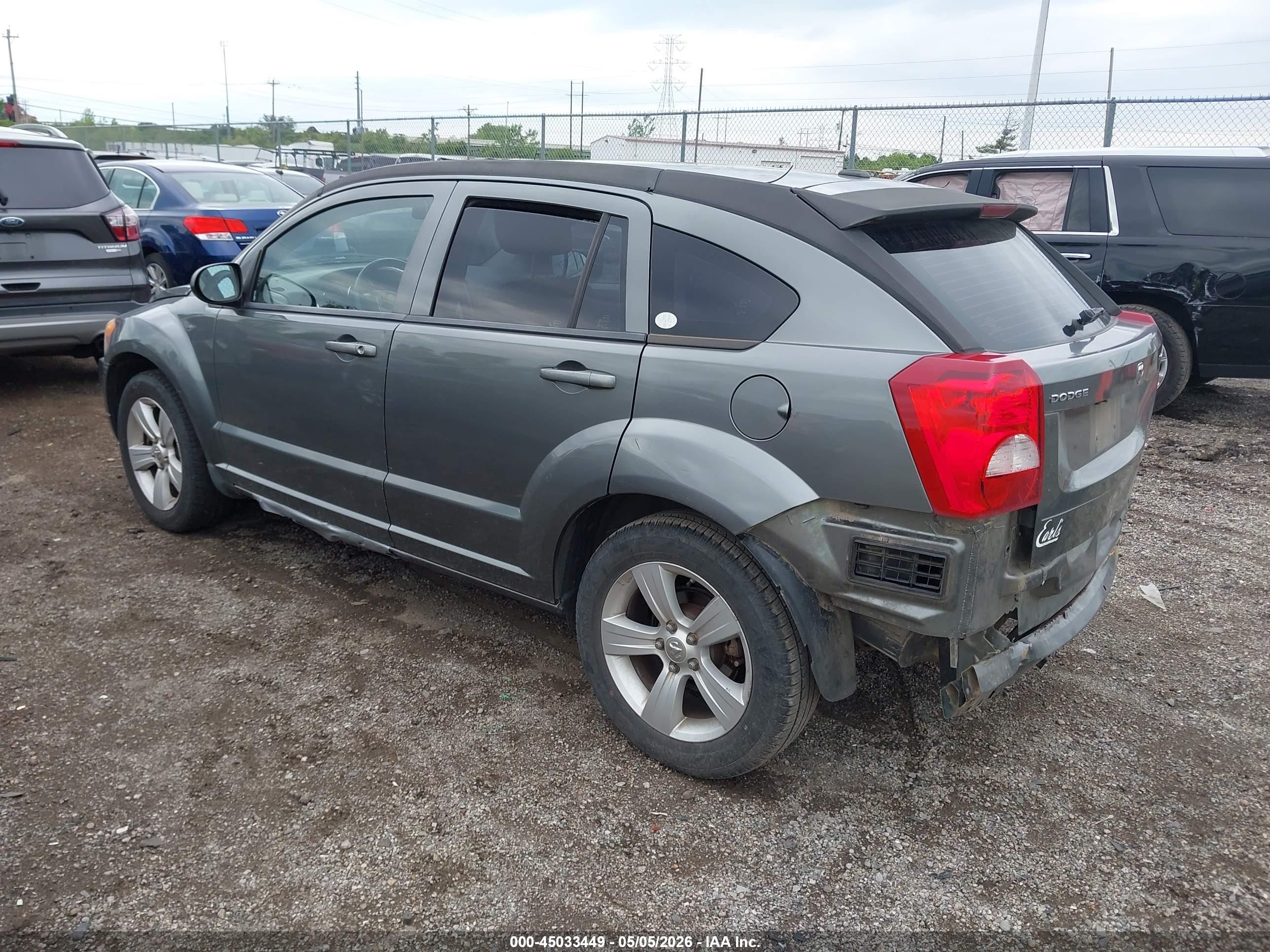 2012 Dodge Caliber Sxt Gray vin: 1C3CDWDAXCD535619