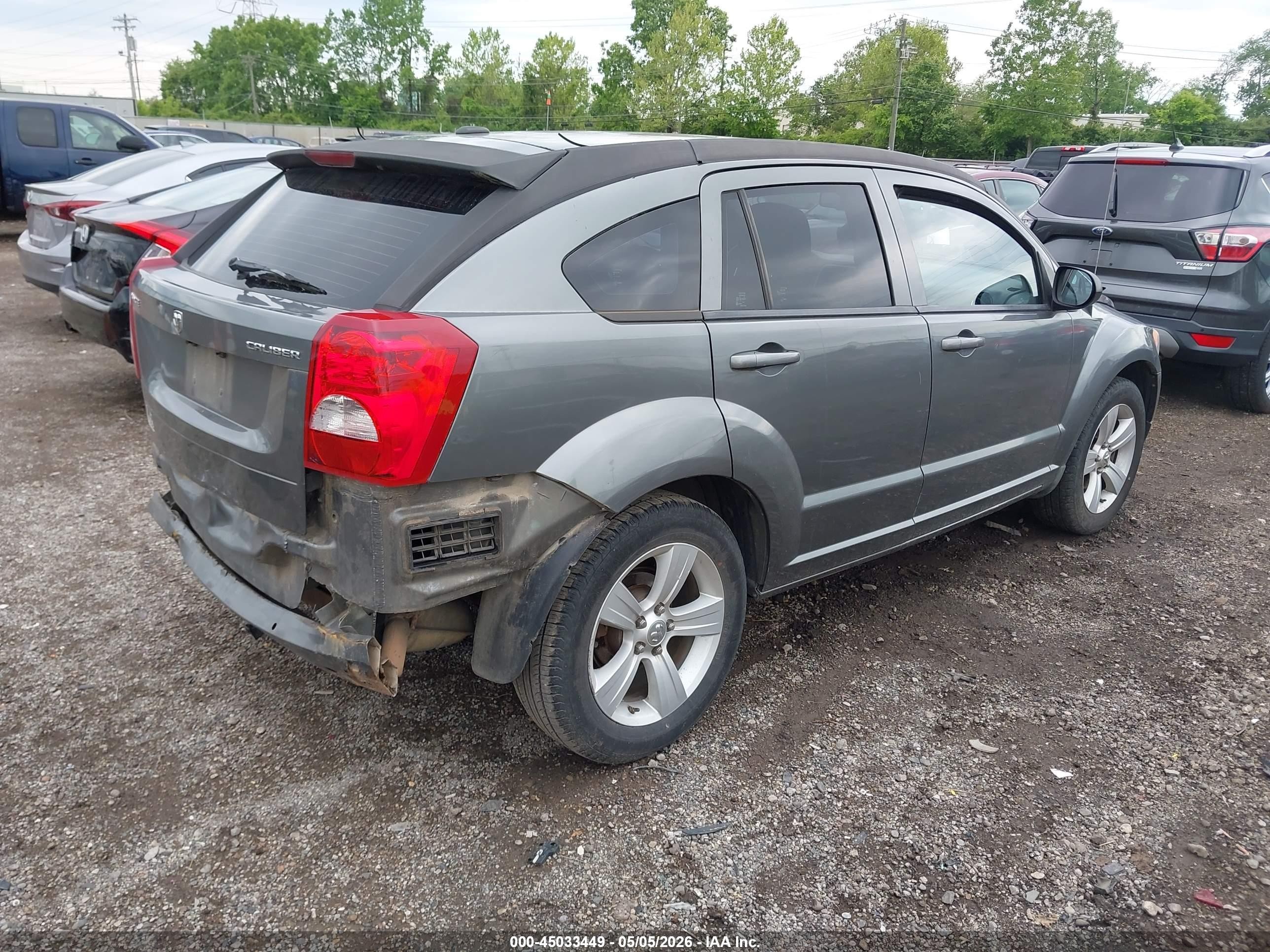 2012 Dodge Caliber Sxt Gray vin: 1C3CDWDAXCD535619