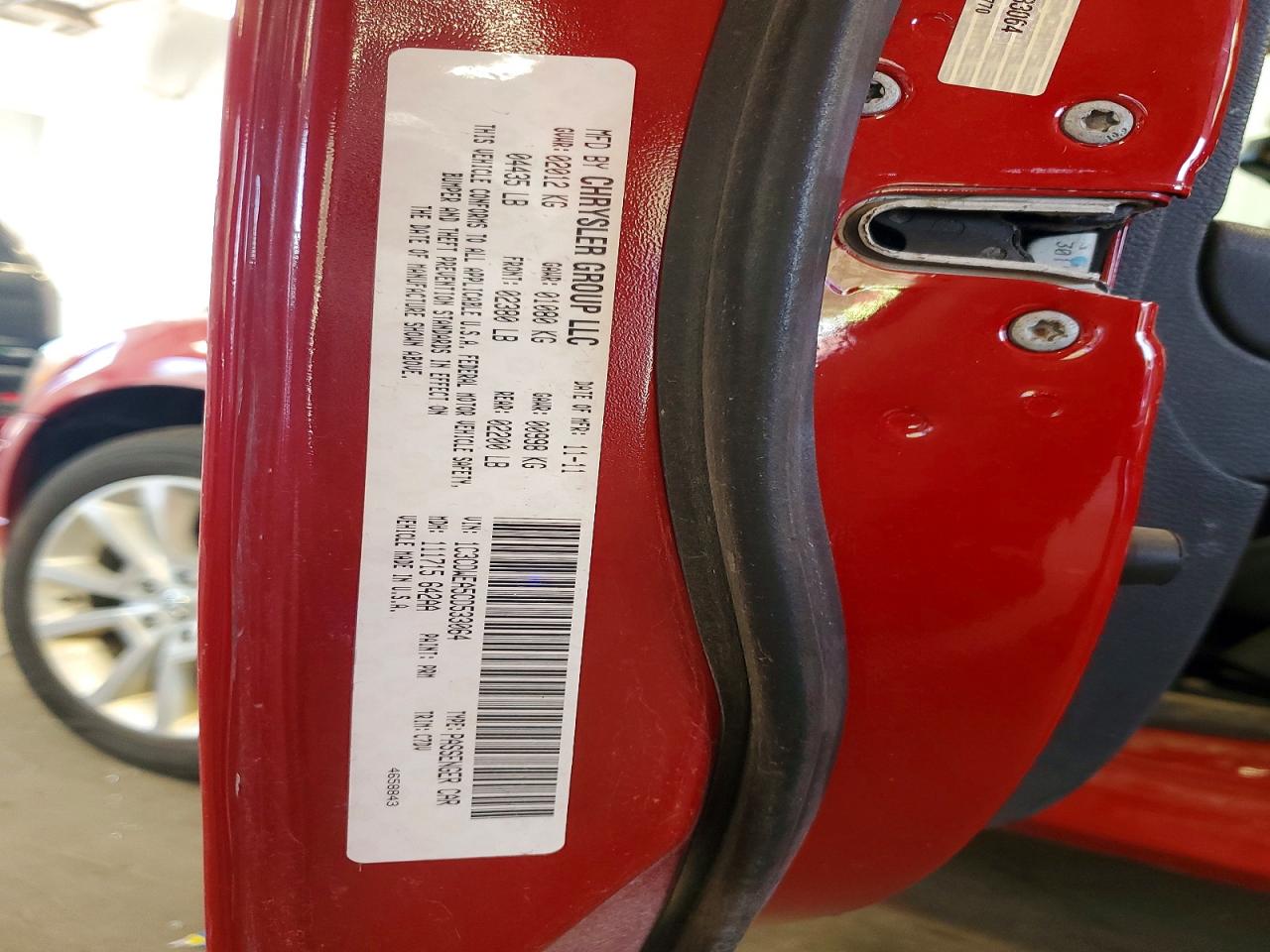 2012 Dodge Caliber Sxt Red vin: 1C3CDWEA5CD533064