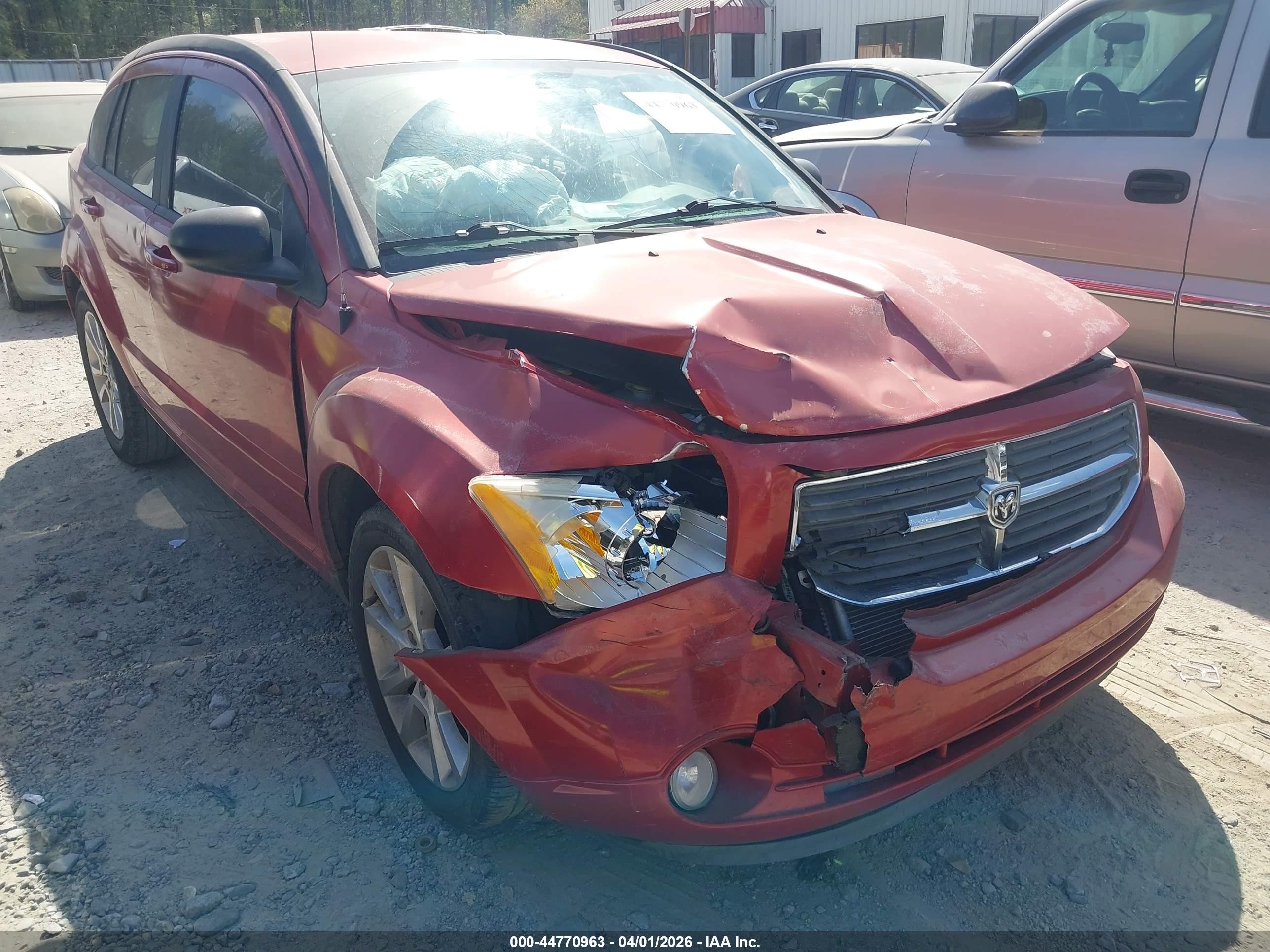 2012 Dodge Caliber Sxt Plus Red vin: 1C3CDWEA6CD529346