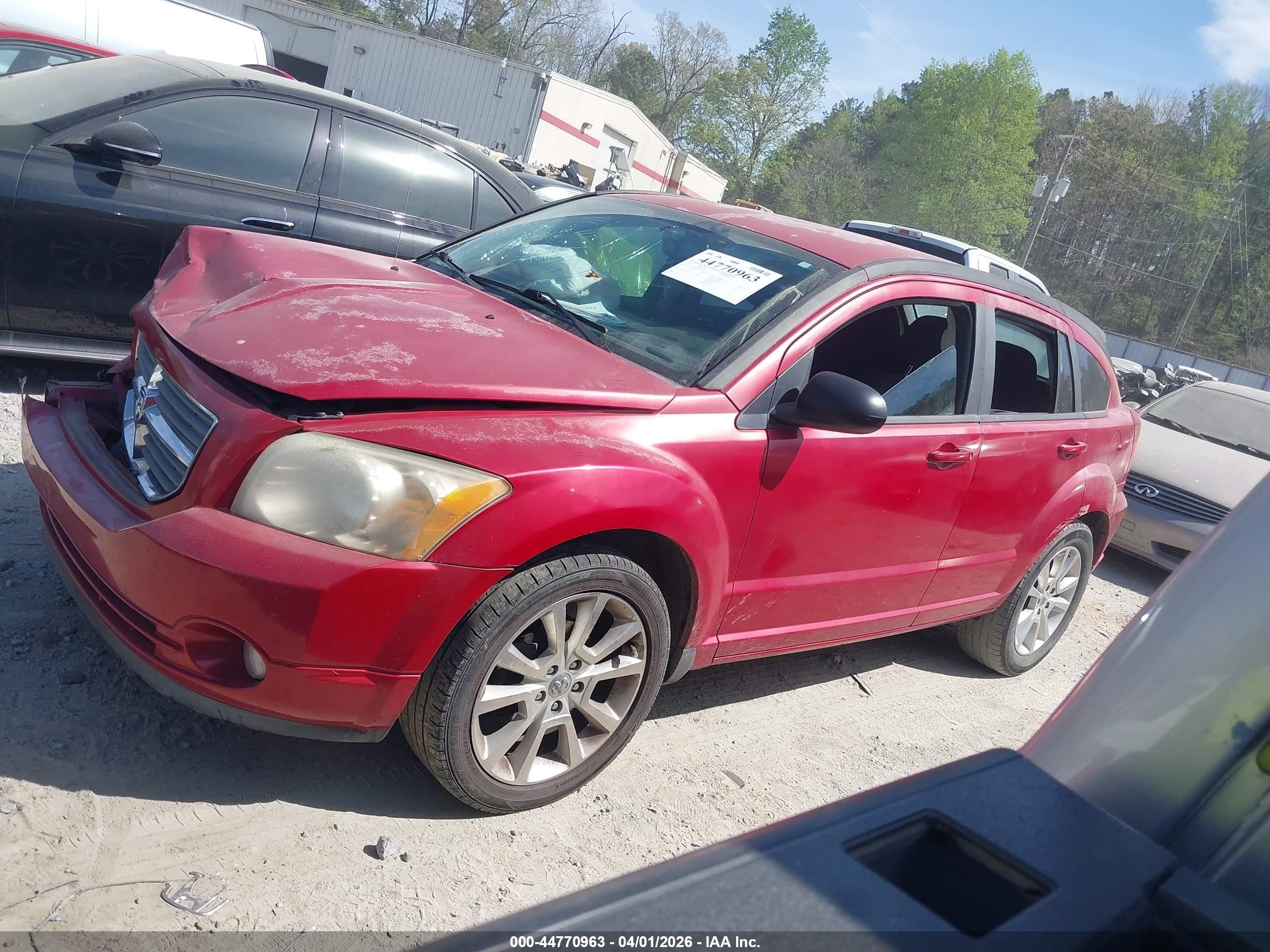 2012 Dodge Caliber Sxt Plus Red vin: 1C3CDWEA6CD529346