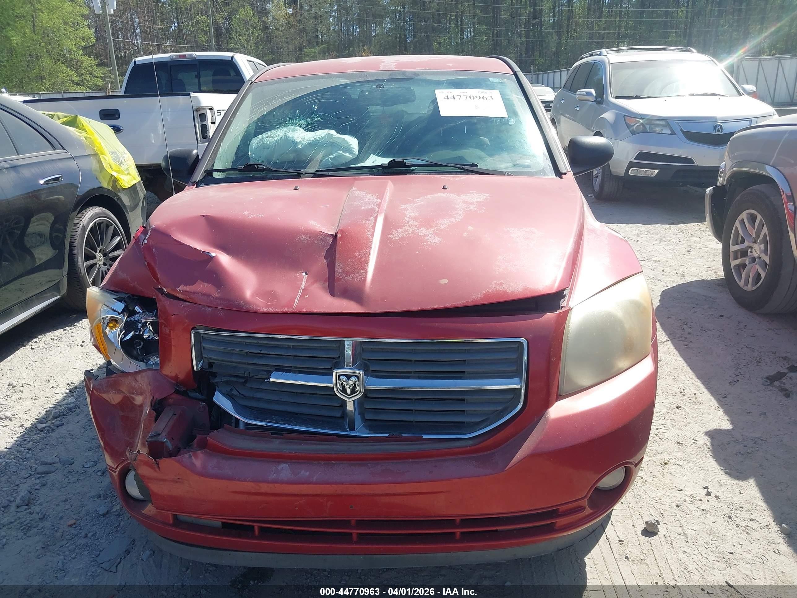 2012 Dodge Caliber Sxt Plus Red vin: 1C3CDWEA6CD529346