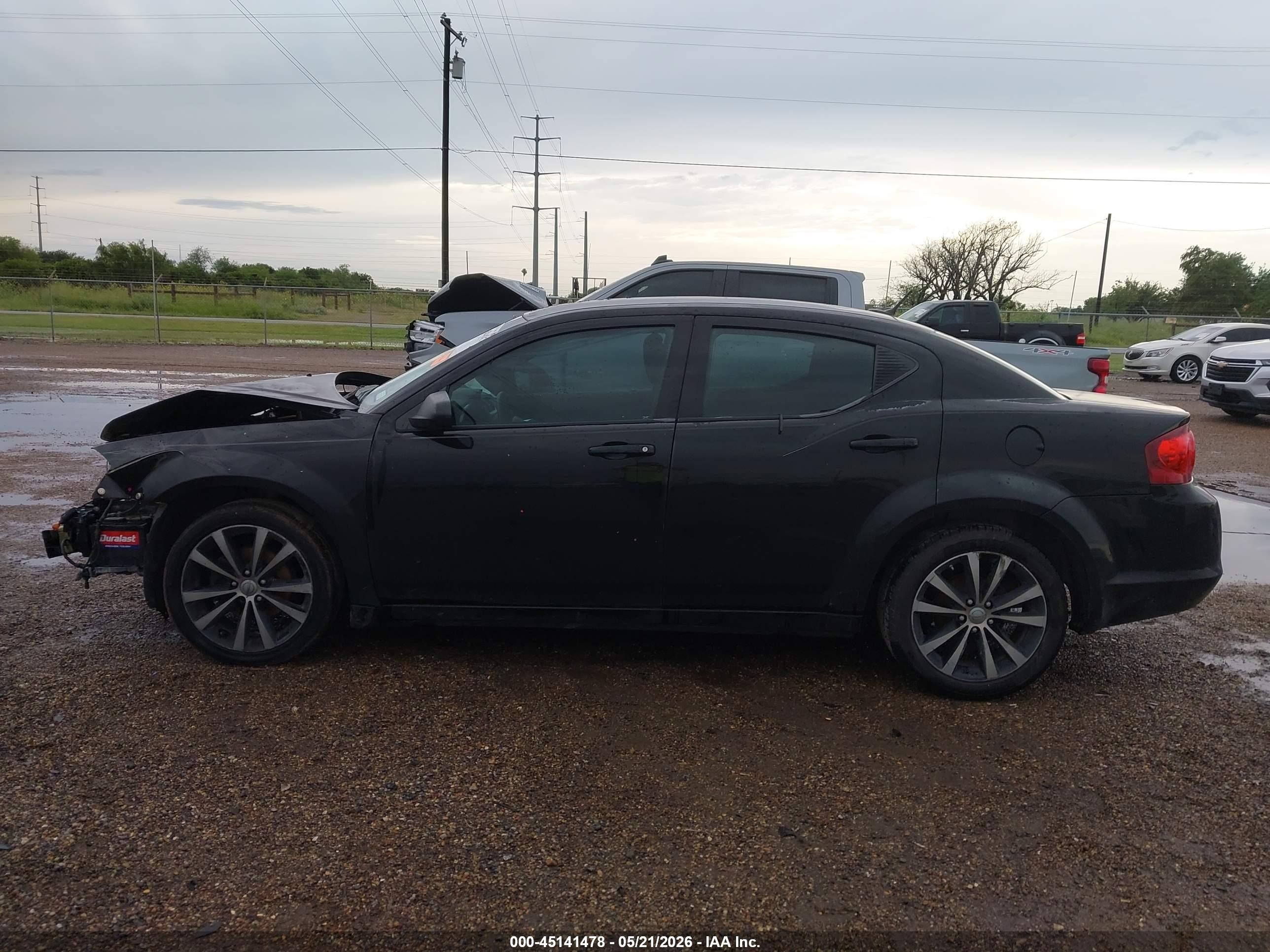 2012 Dodge Avenger Se Черный vin: 1C3CDZAB0CN110919