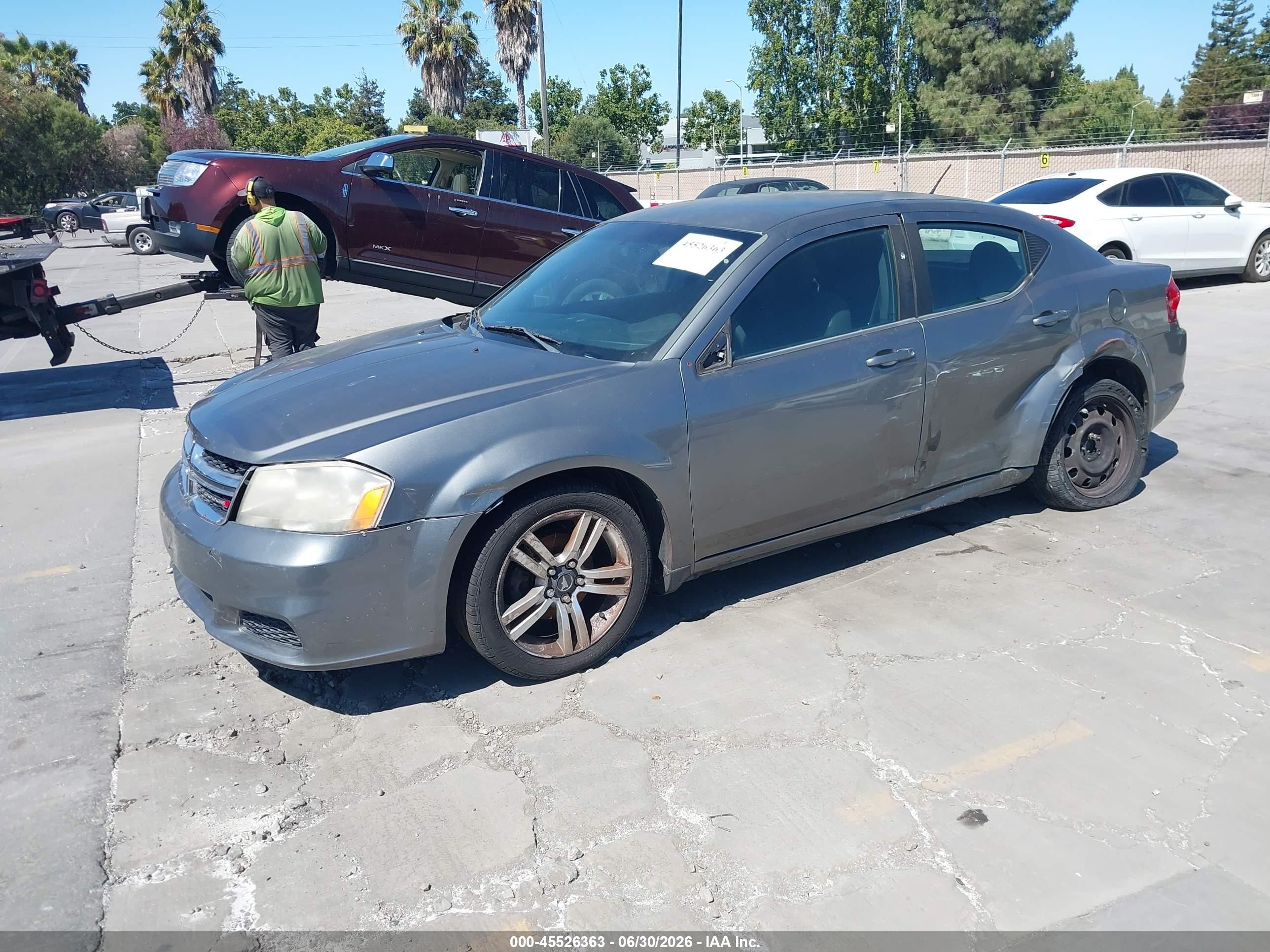 2012 Dodge Avenger Se Gray vin: 1C3CDZAB0CN217081