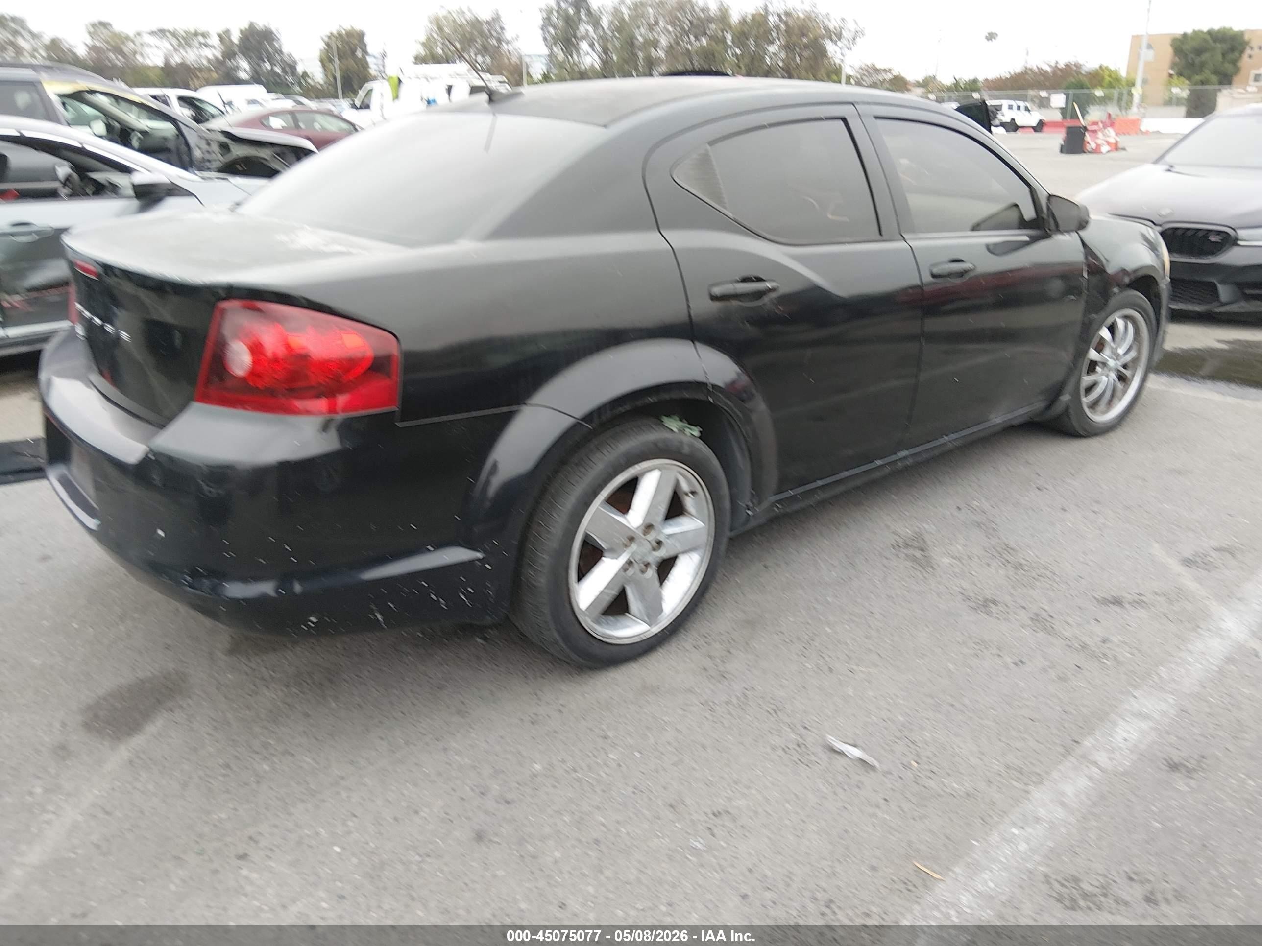 2012 Dodge Avenger Se Black vin: 1C3CDZAB0CN223527