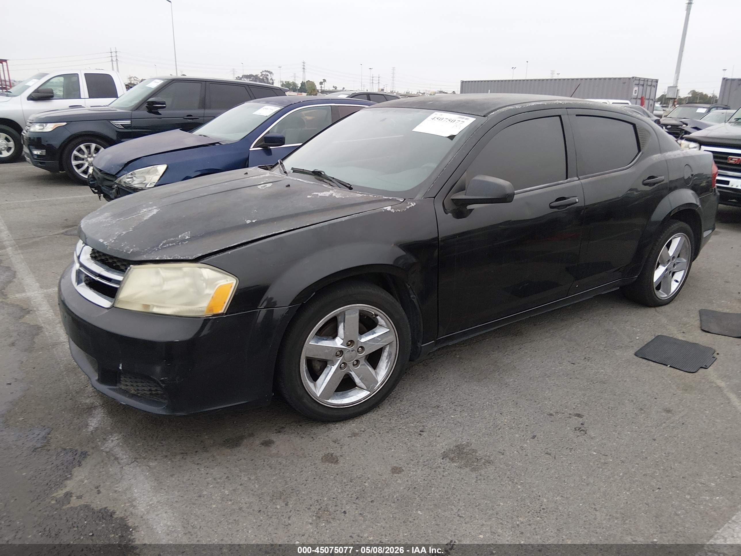 2012 Dodge Avenger Se Black vin: 1C3CDZAB0CN223527