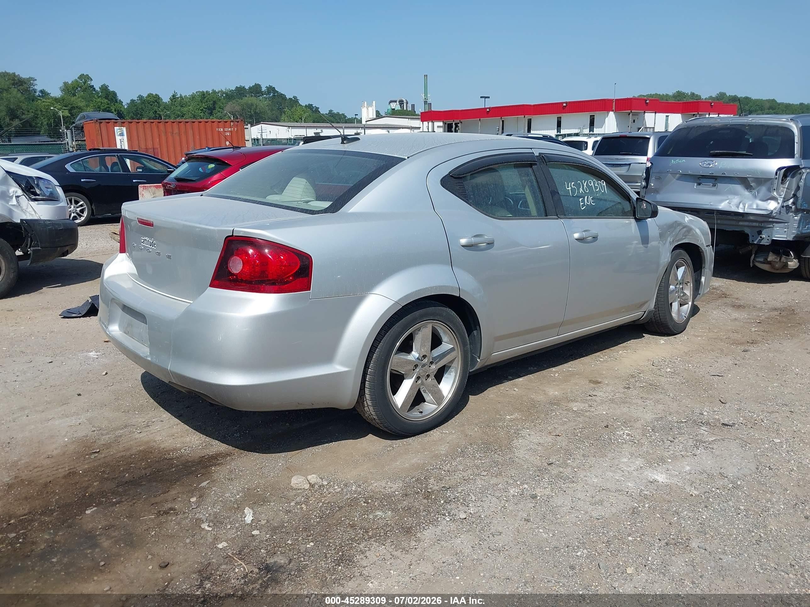 2012 Dodge Avenger Se Серебряный vin: 1C3CDZAB0CN231661