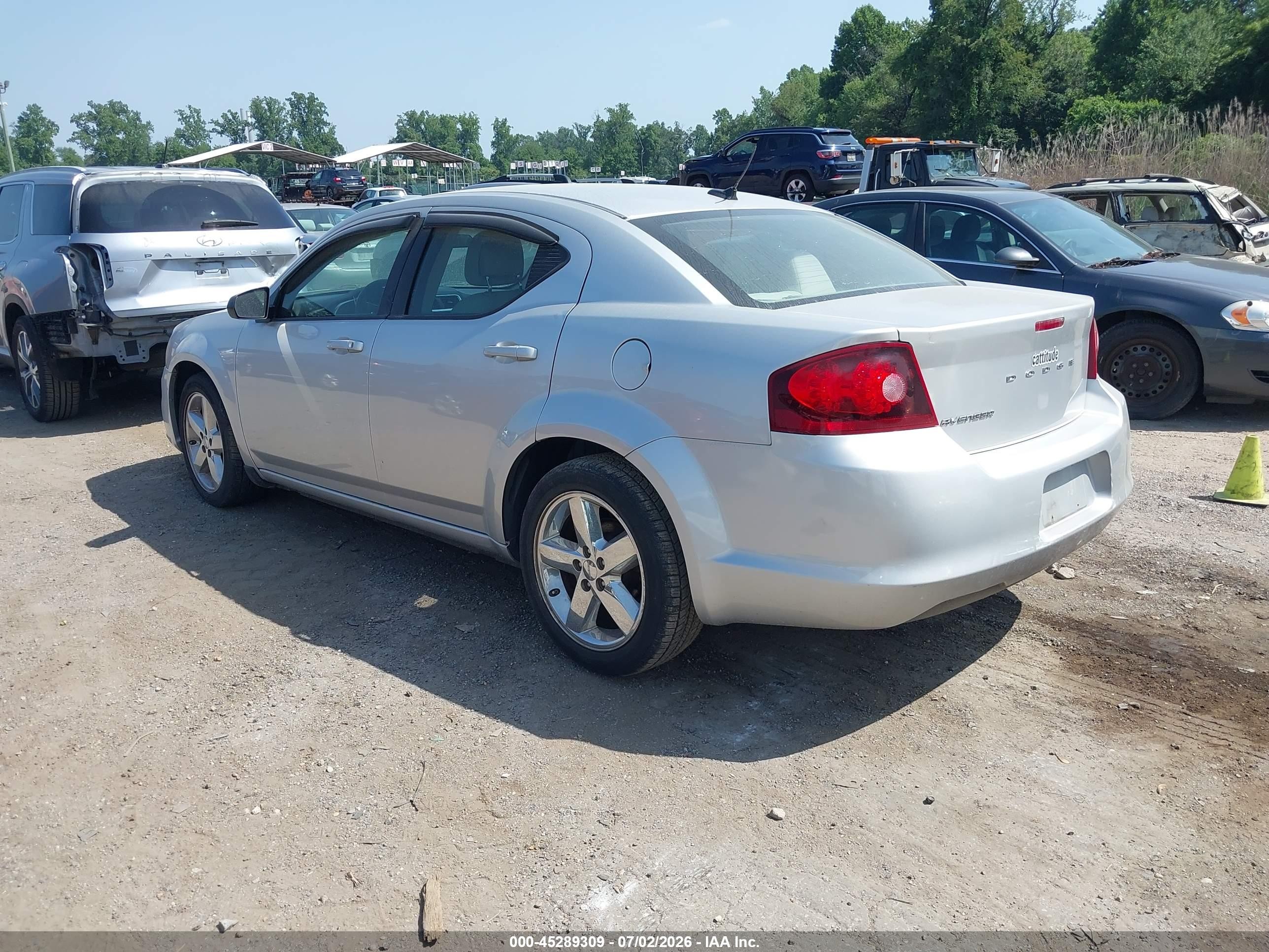 2012 Dodge Avenger Se Серебряный vin: 1C3CDZAB0CN231661