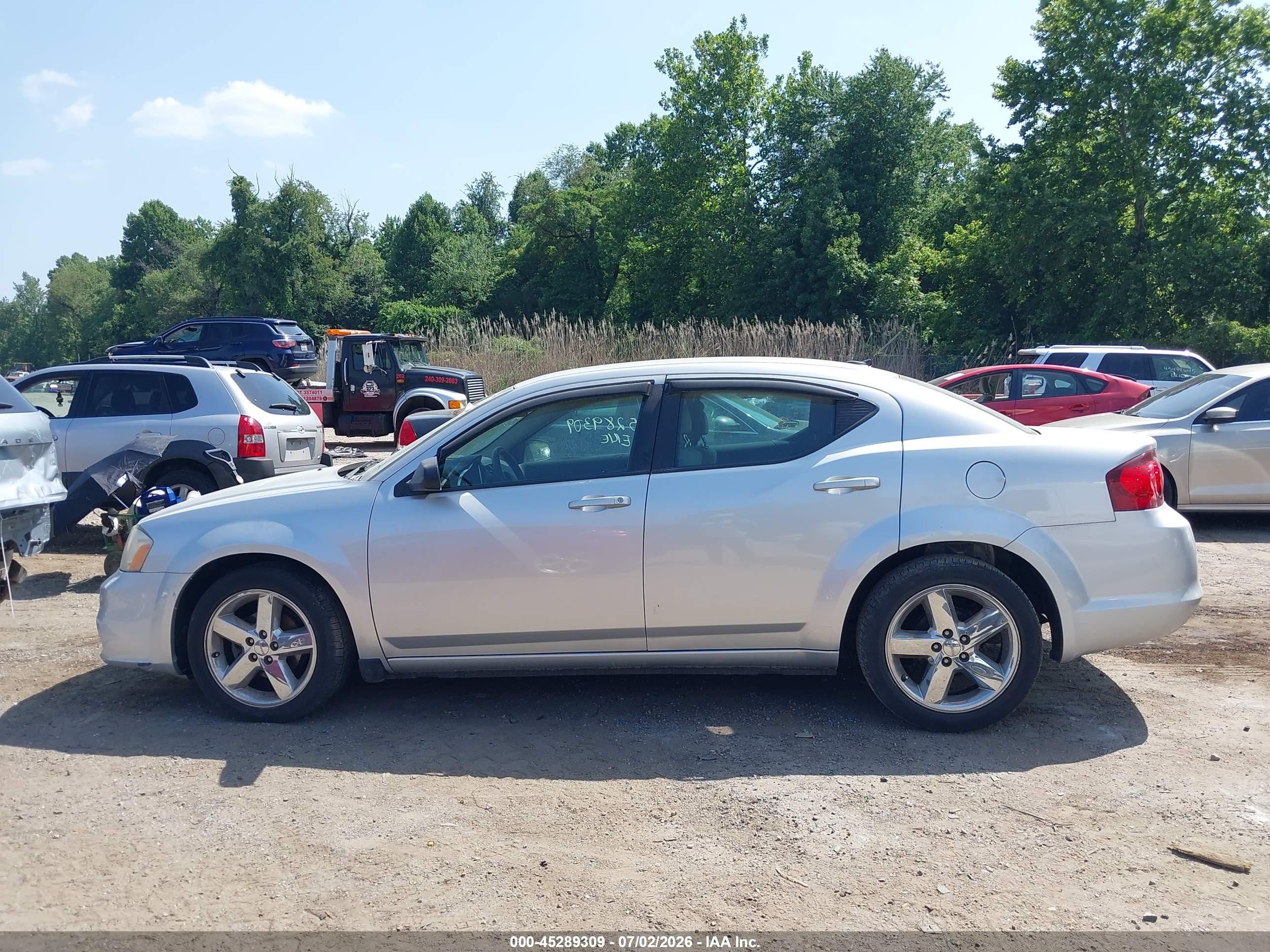 2012 Dodge Avenger Se Серебряный vin: 1C3CDZAB0CN231661