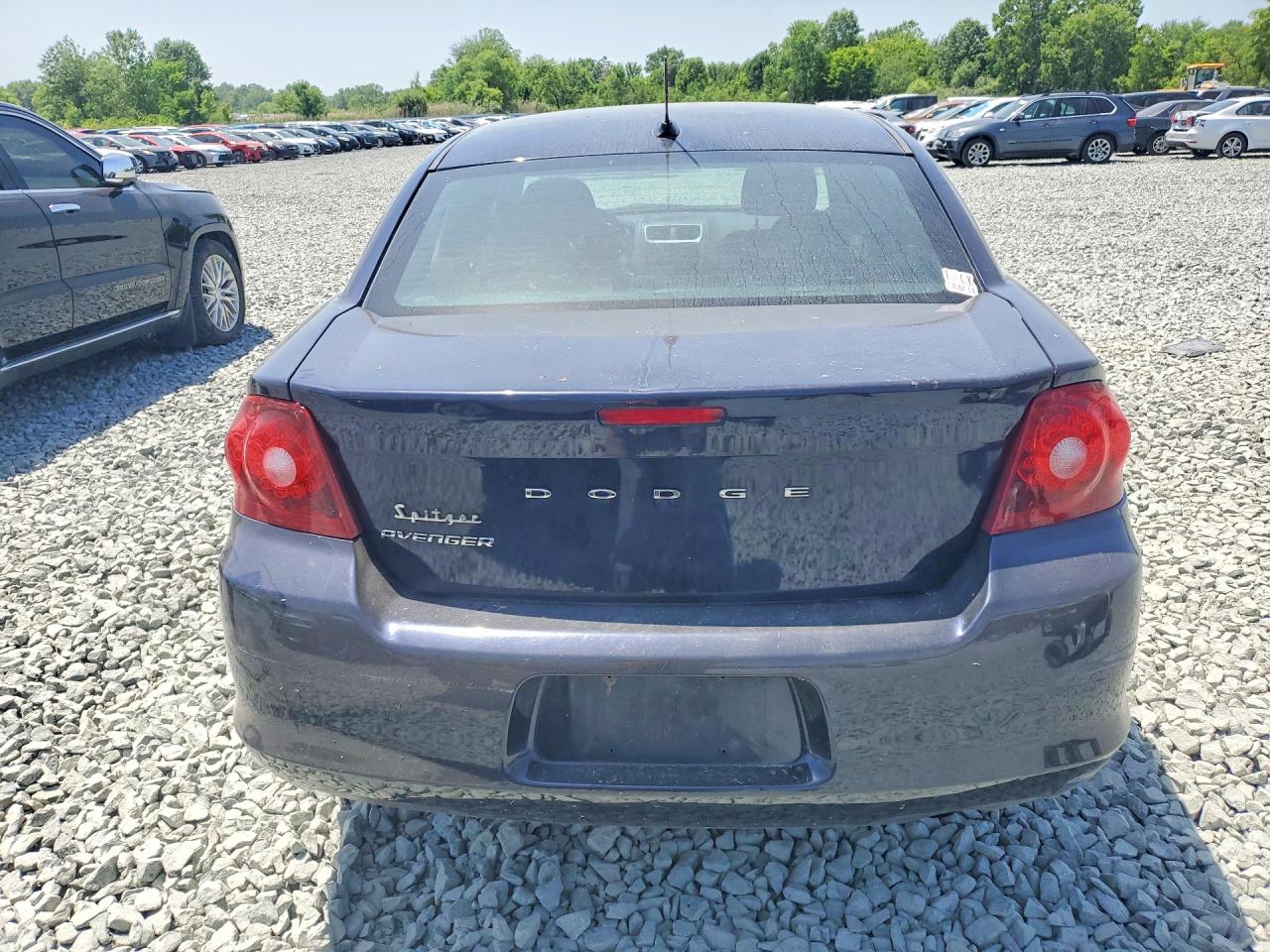 2012 Dodge Avenger Se Black vin: 1C3CDZAB0CN243972