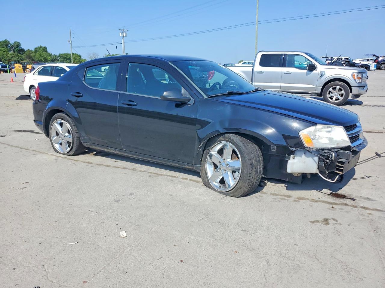 2012 Dodge Avenger Se Black vin: 1C3CDZAB0CN264899