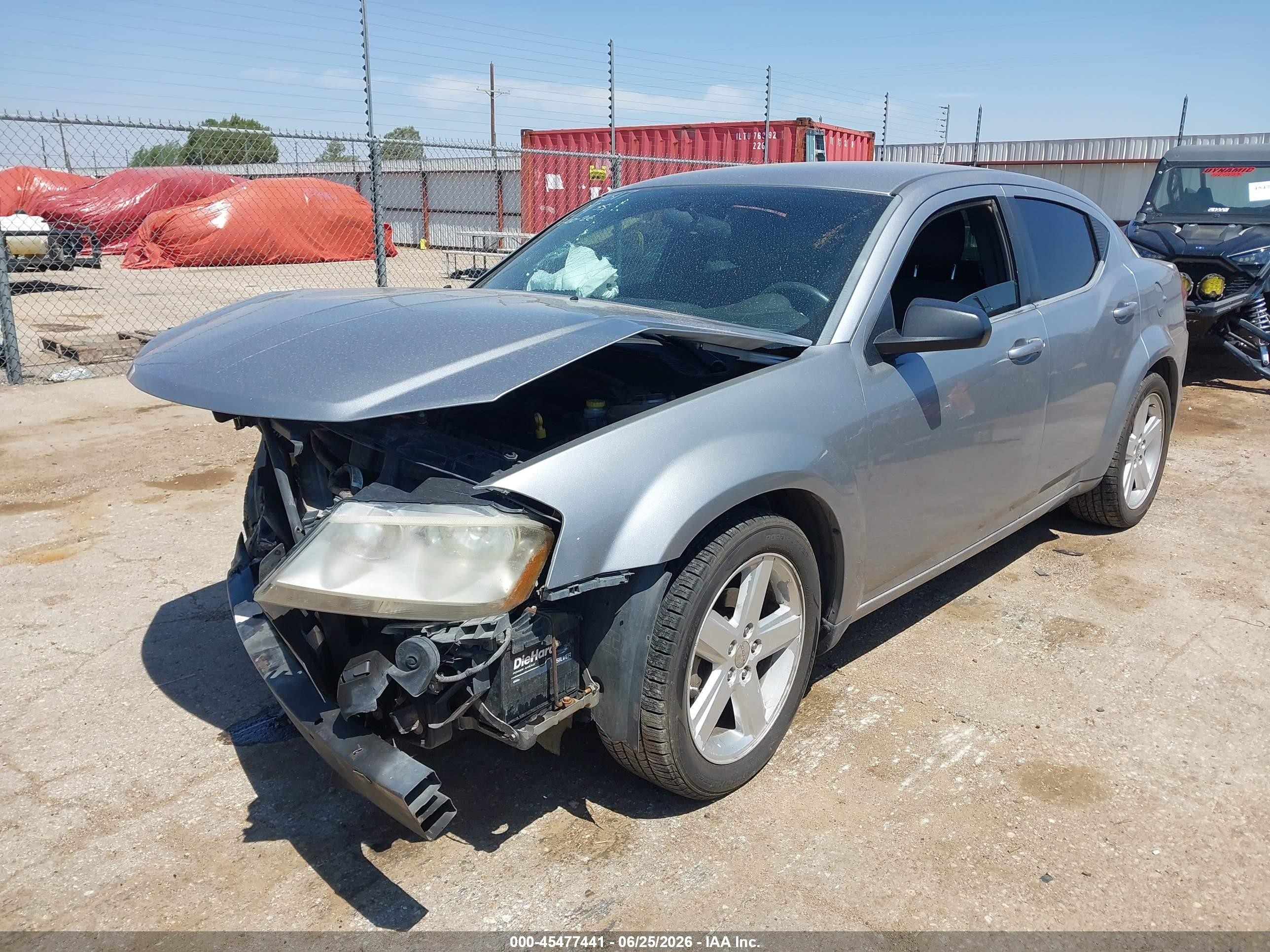 2013 Dodge Avenger Se Silver vin: 1C3CDZAB0DN530701