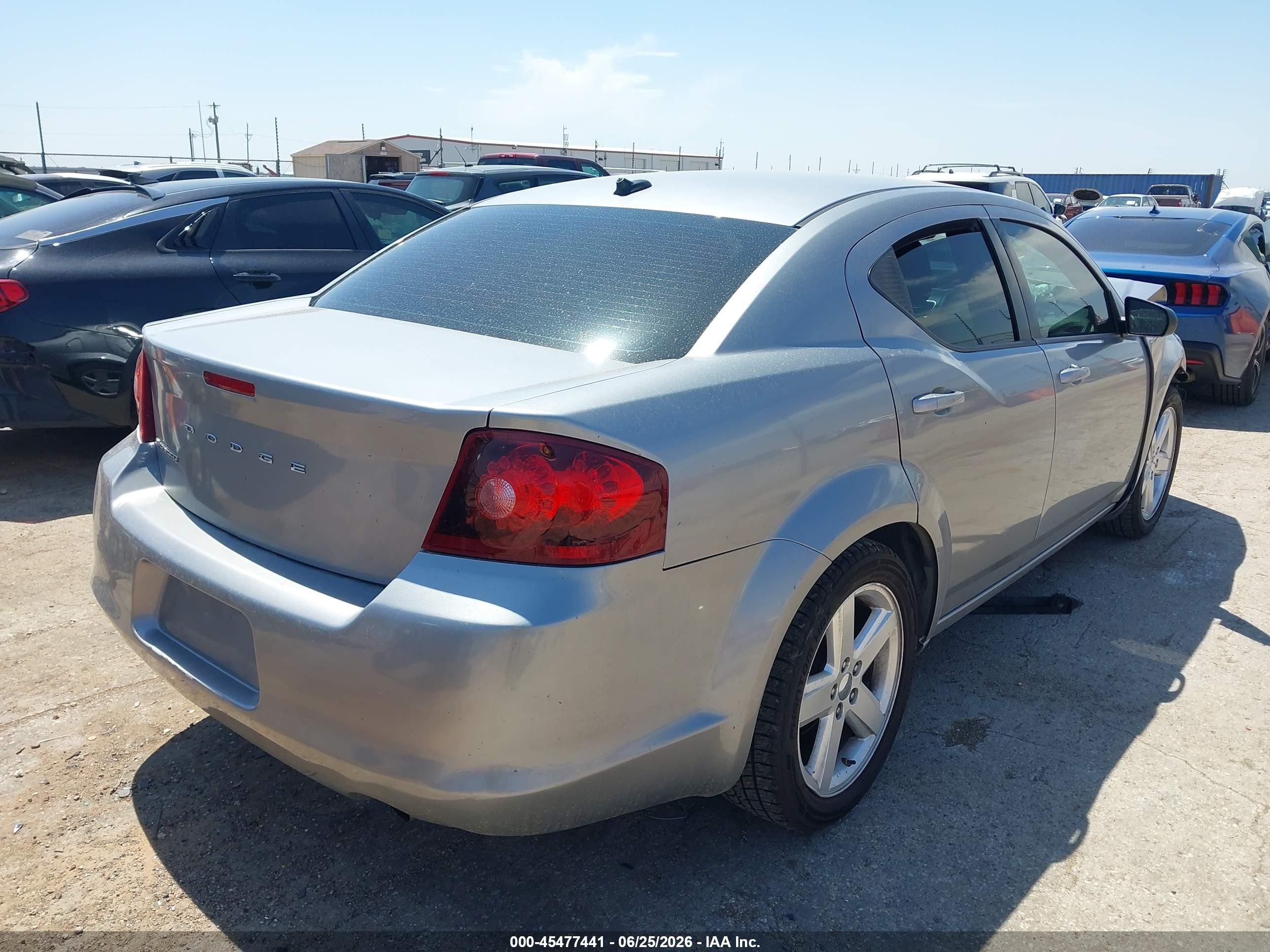 2013 Dodge Avenger Se Silver vin: 1C3CDZAB0DN530701