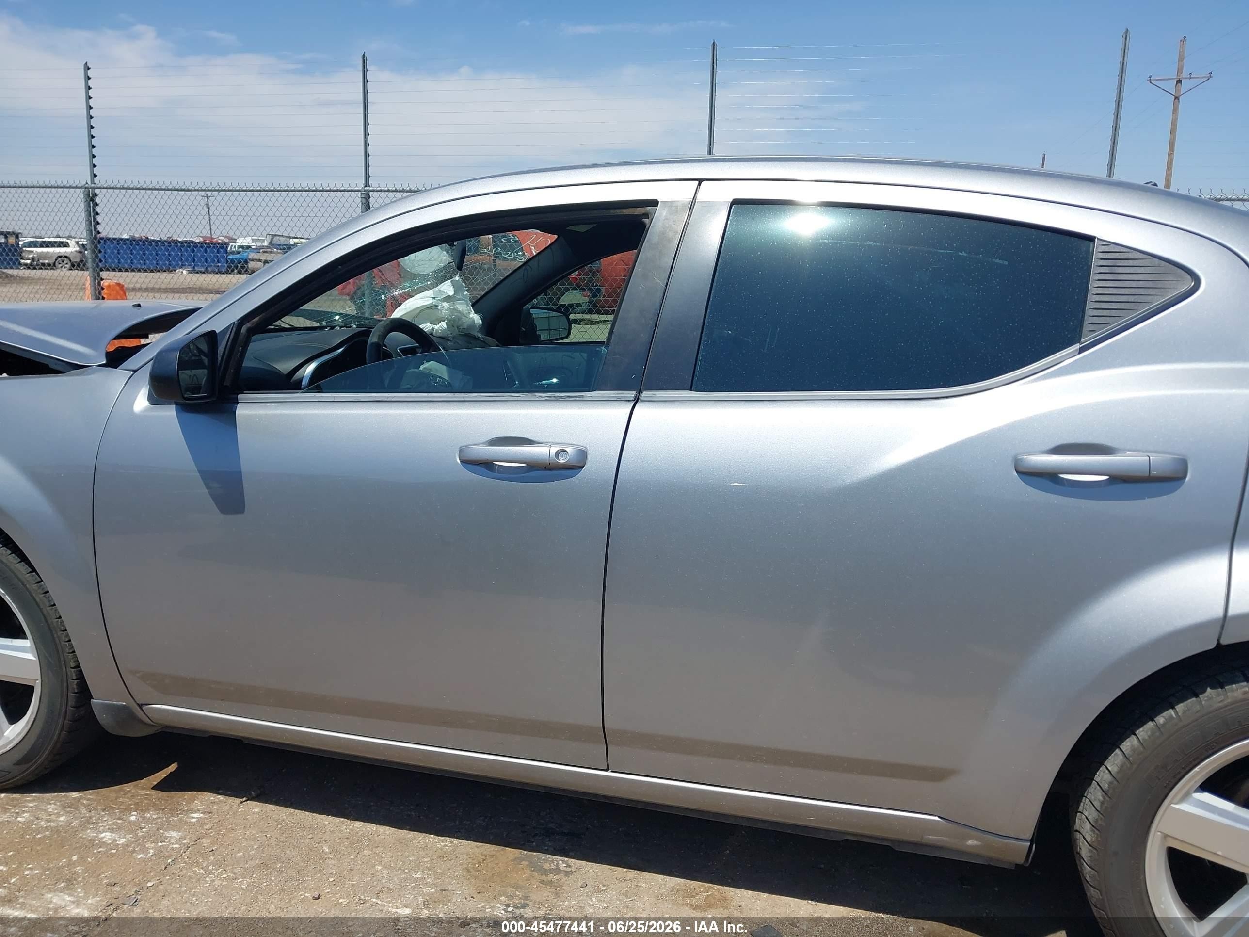2013 Dodge Avenger Se Silver vin: 1C3CDZAB0DN530701